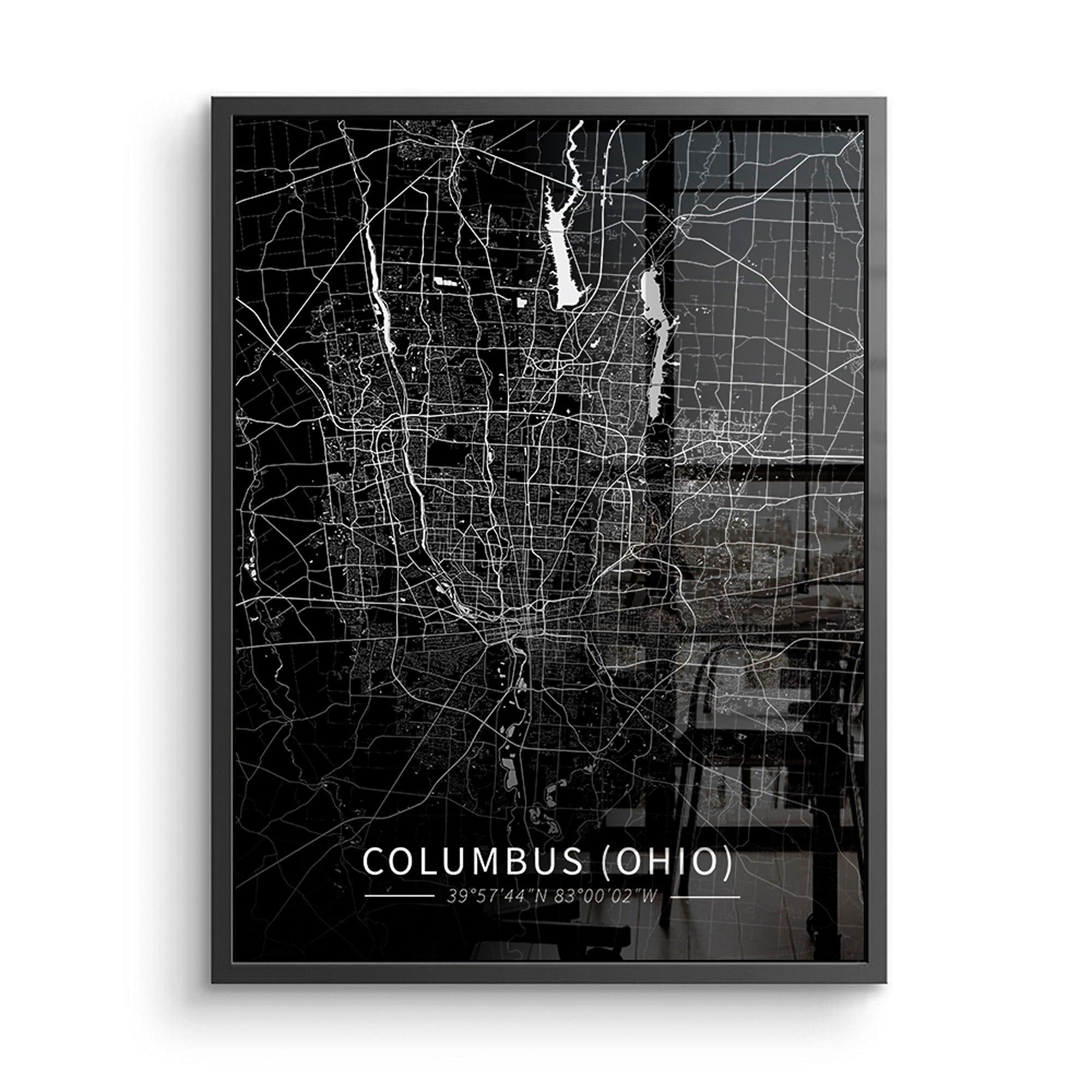 Columbus City Map Canvas