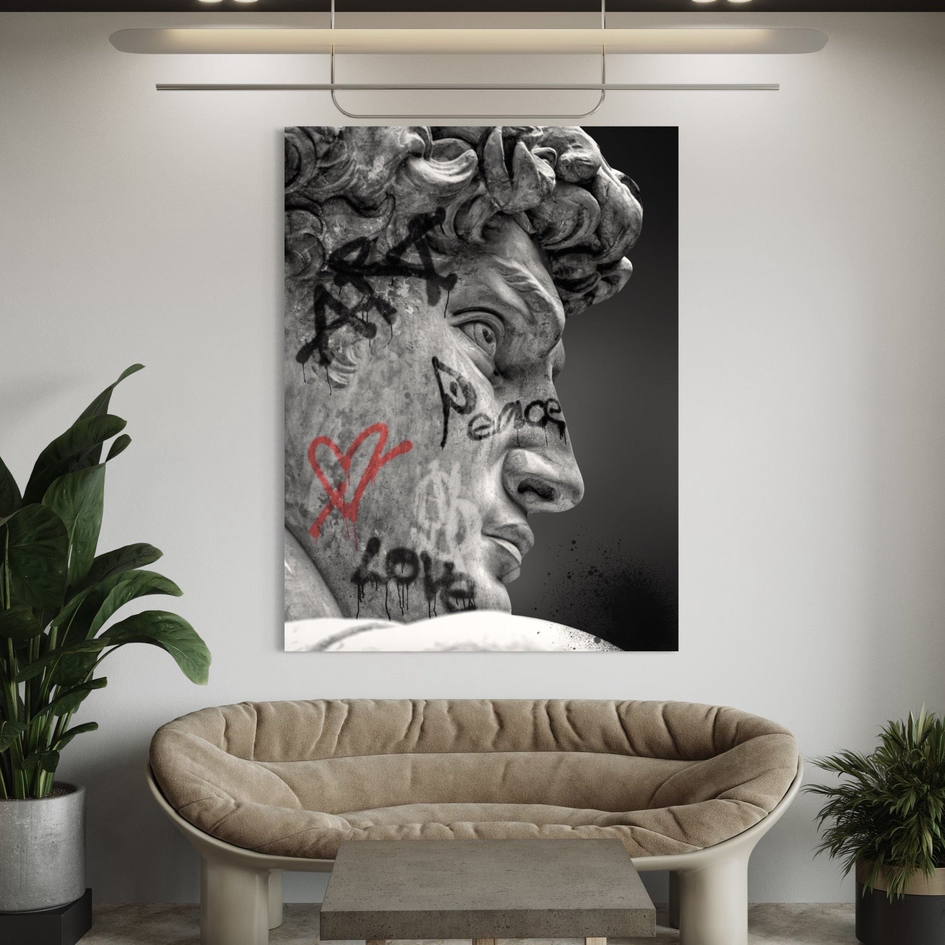 David Sculpture Canvas Print