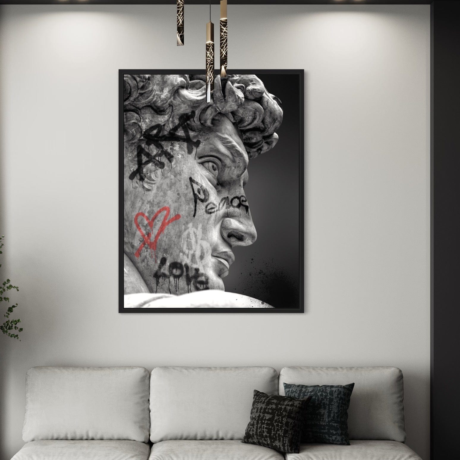 David Sculpture Canvas Print