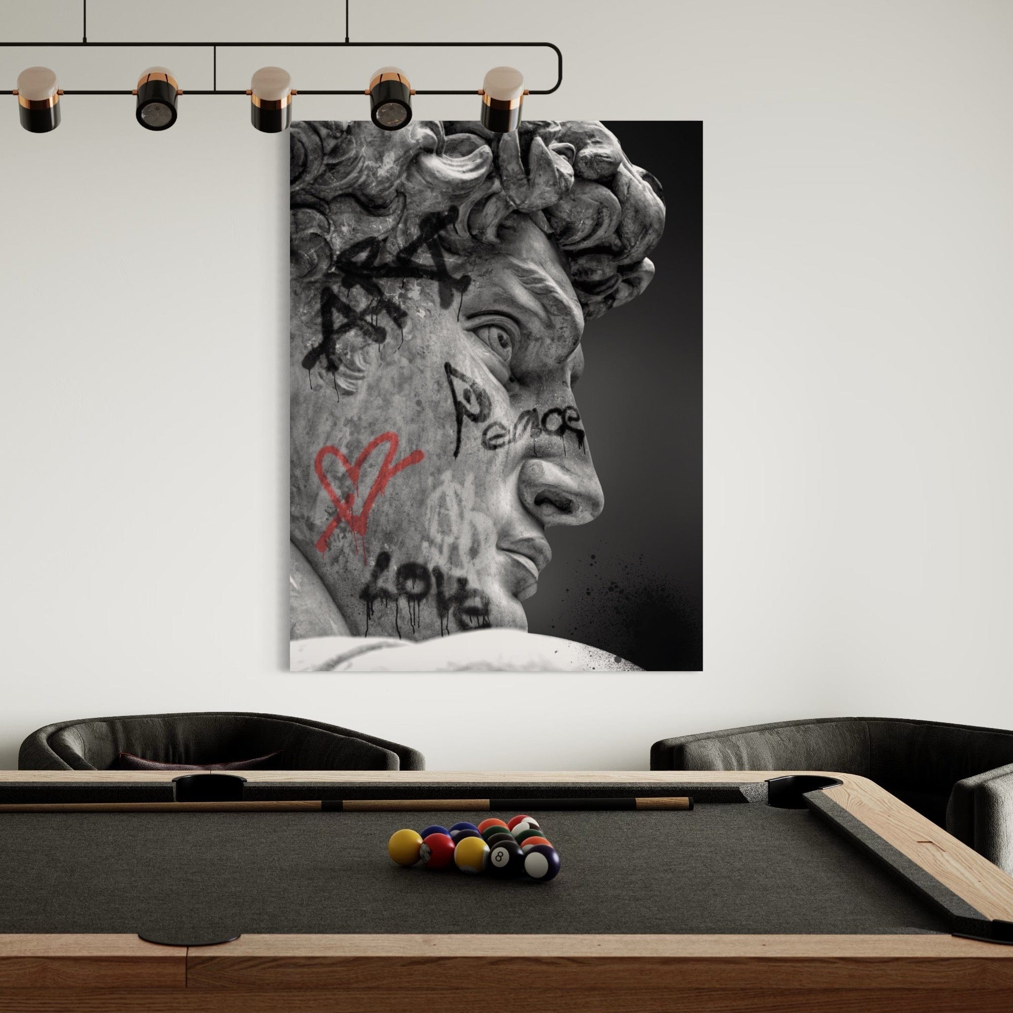 David Sculpture Canvas Print