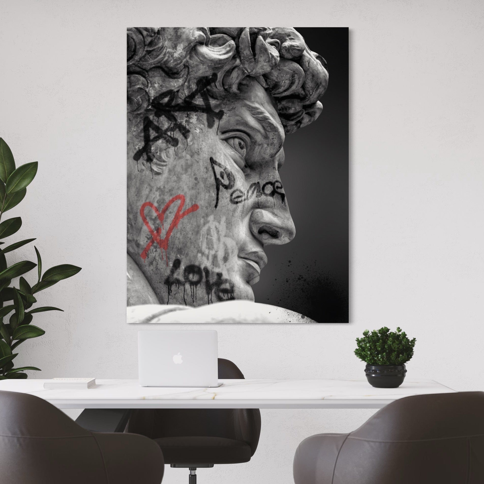 David Sculpture Canvas Print