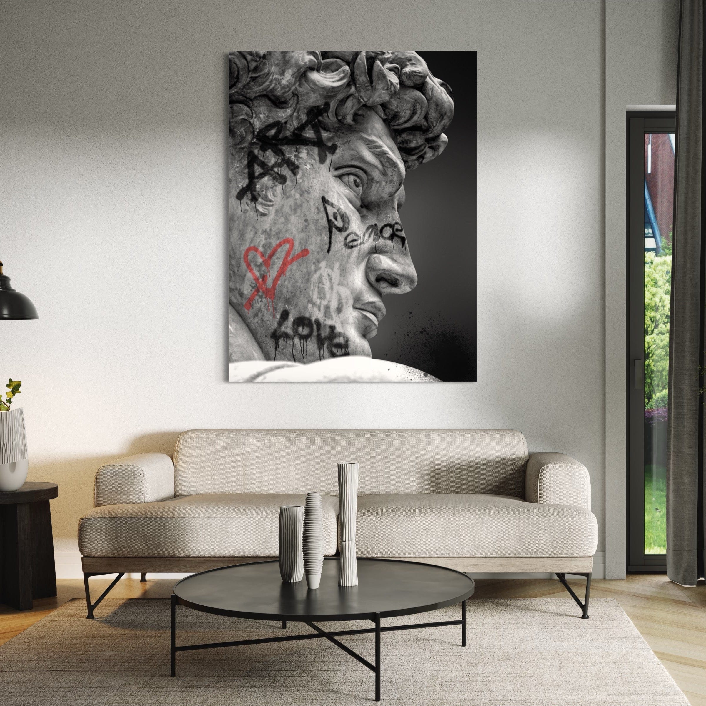 David Sculpture Canvas Print