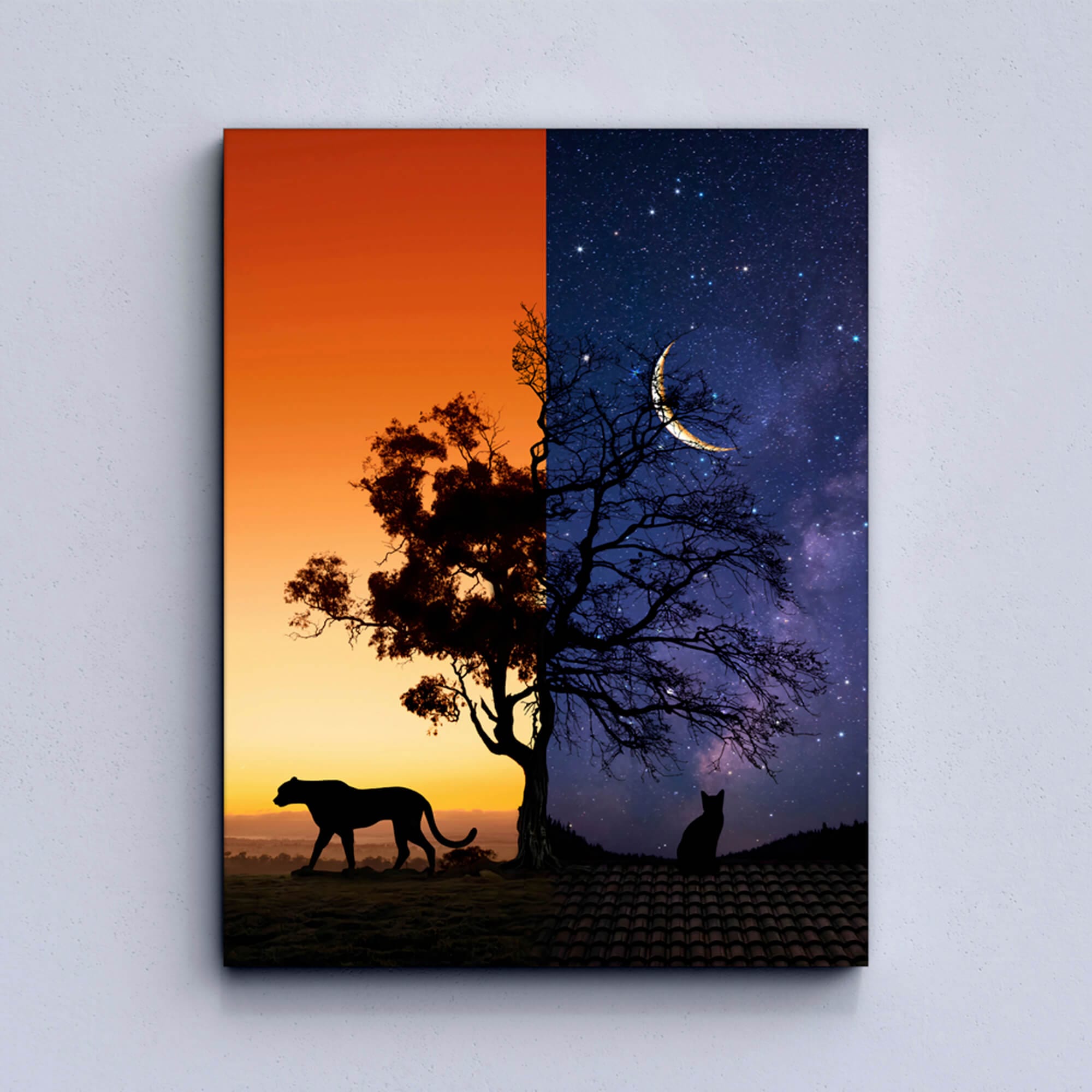 Day&Night Canvas Print