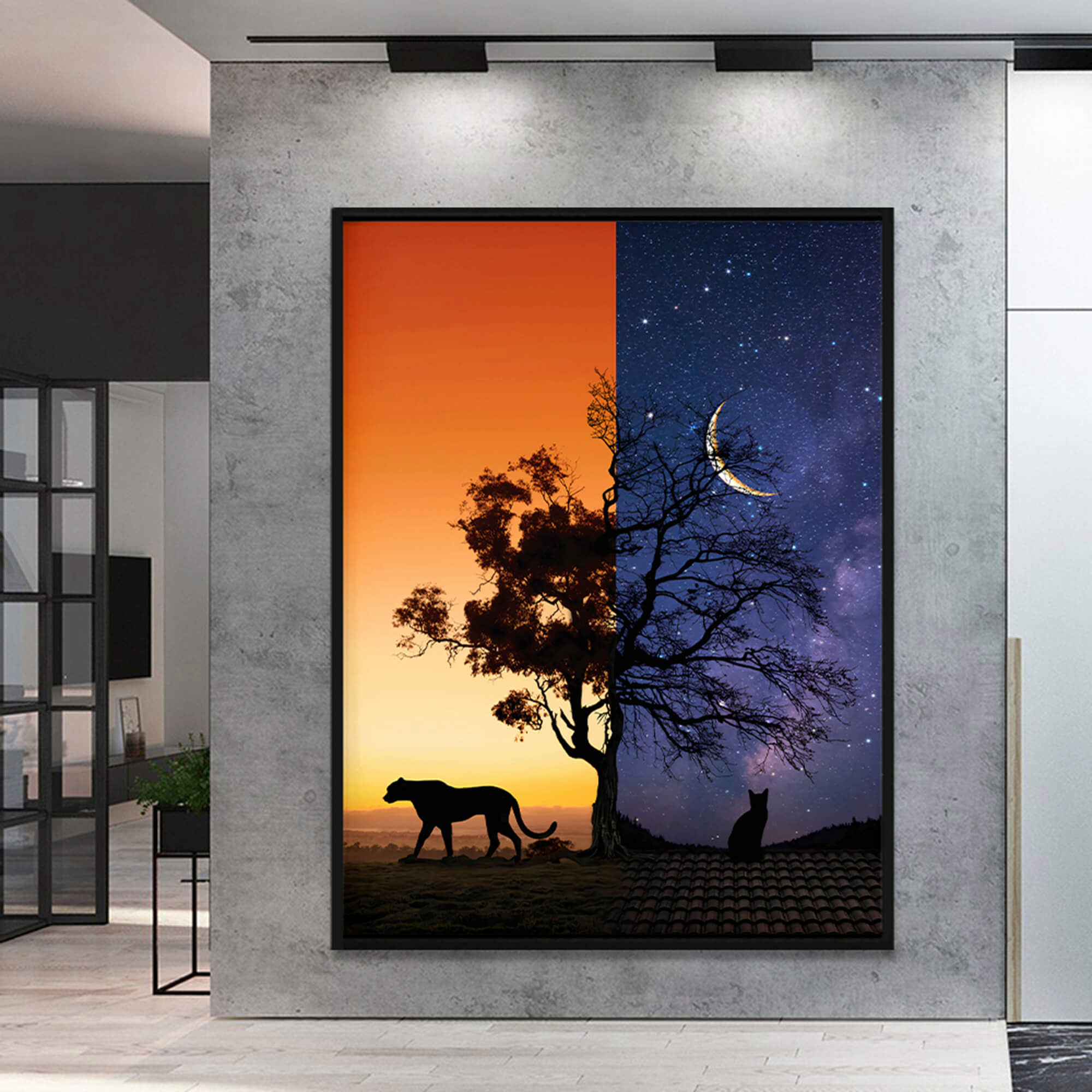 Day&Night Canvas Print