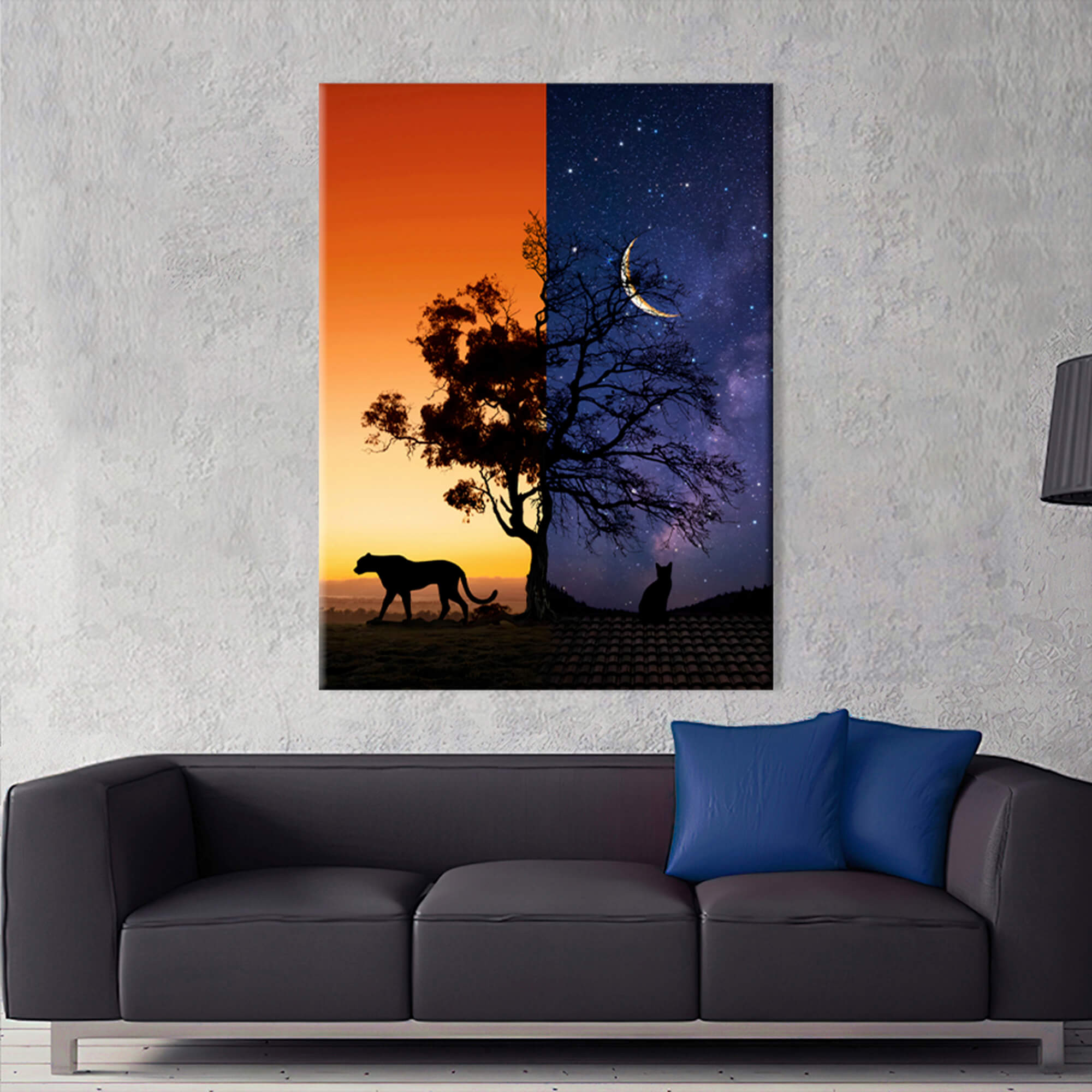 Day&Night Canvas Print