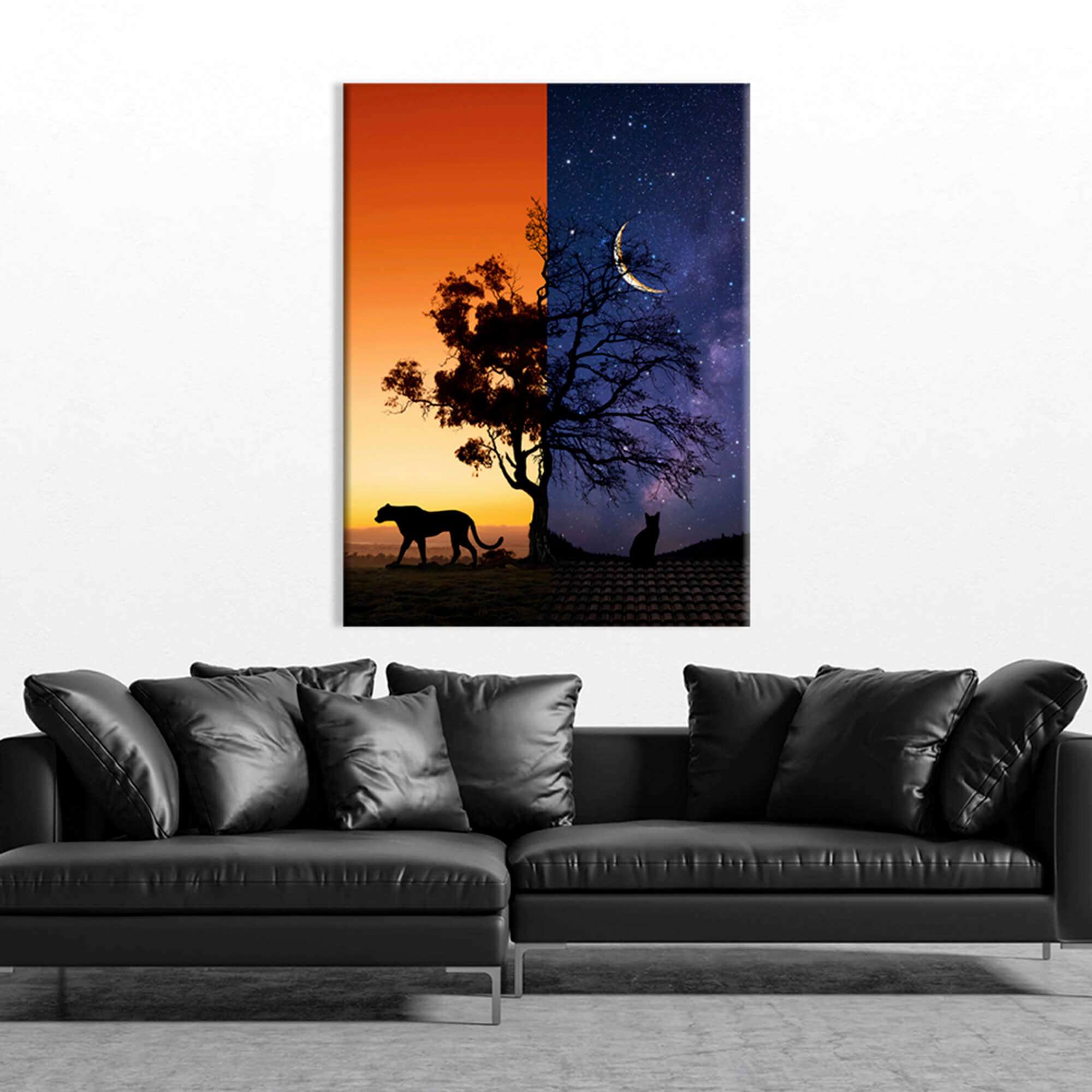 Day&Night Canvas Print