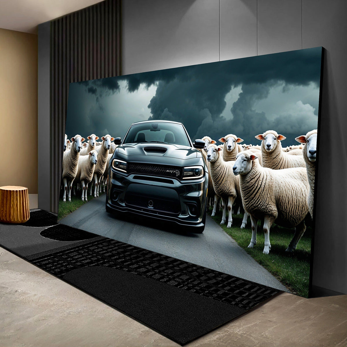 Dodge Charger Hellcat Canvas Print – Stealth Beast Art
