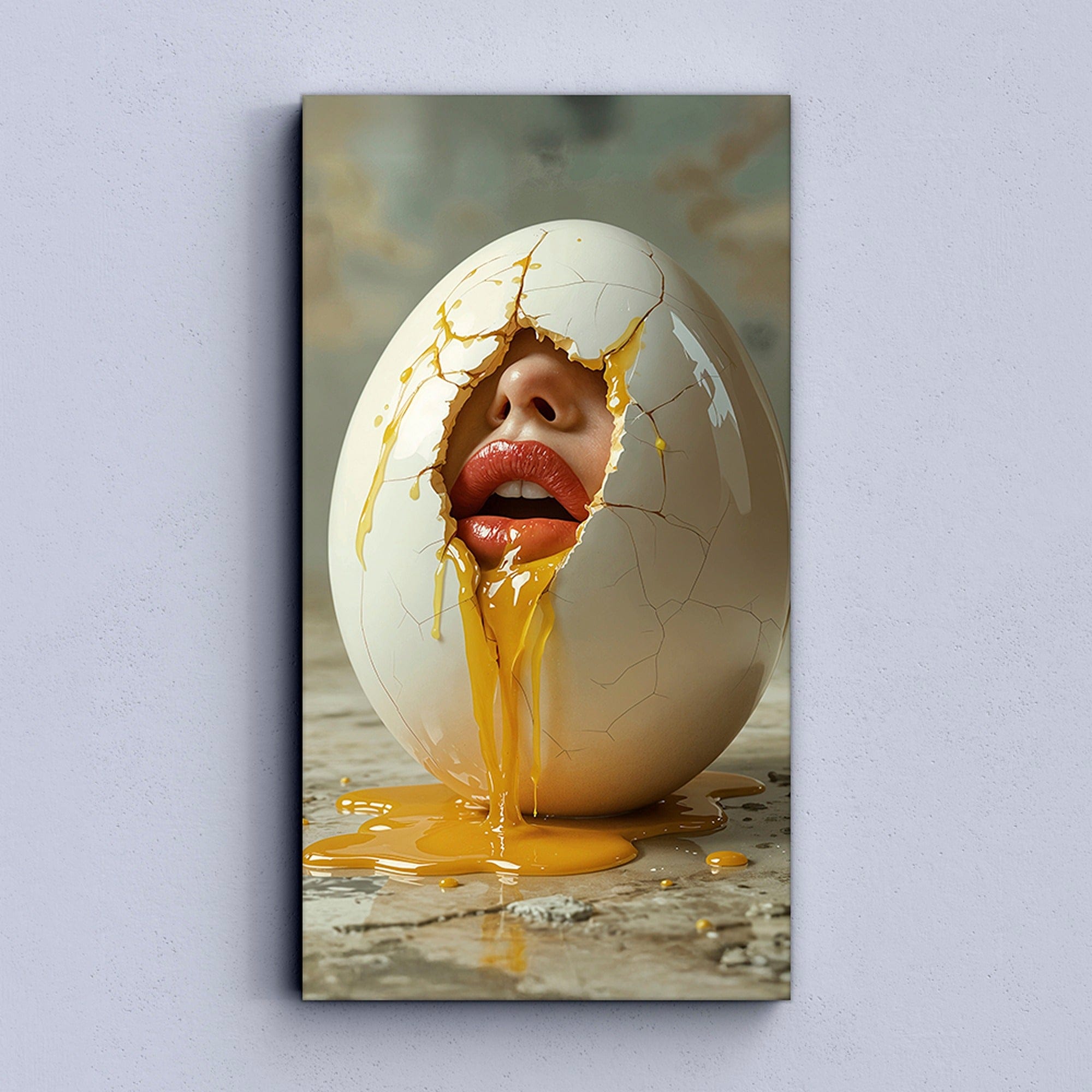 Edgy contemporary canvas for cafe interior