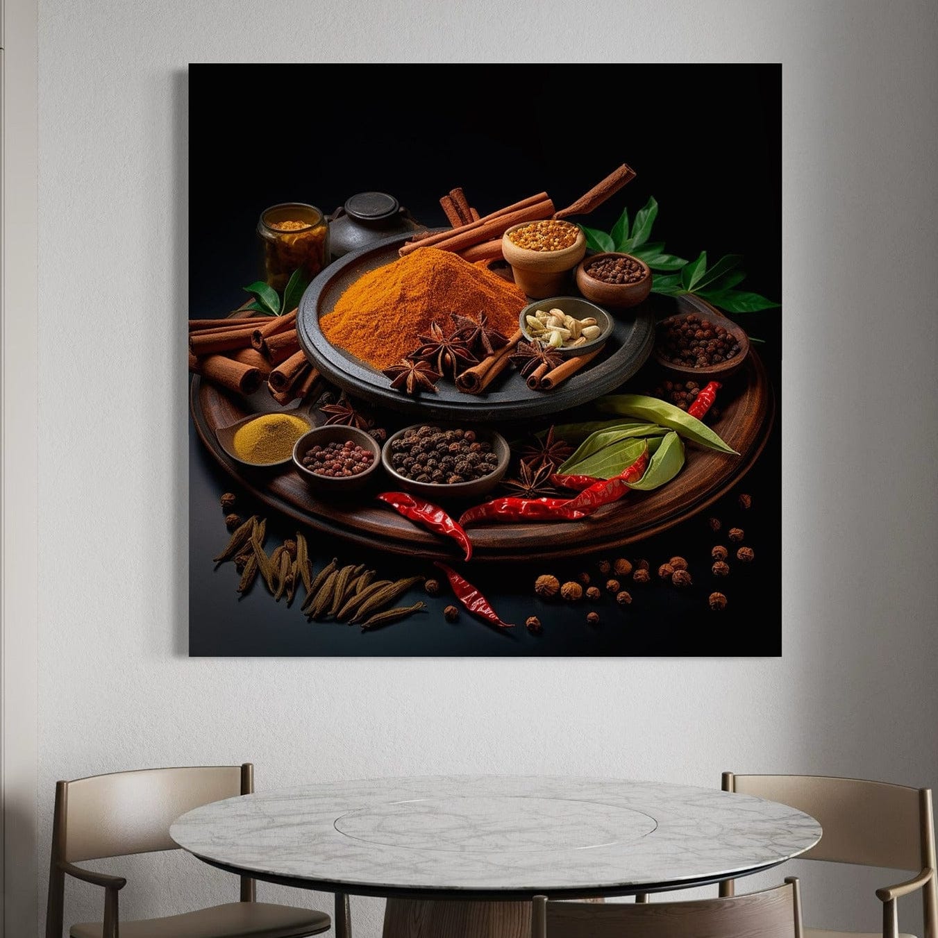 kitchen wall decor spices