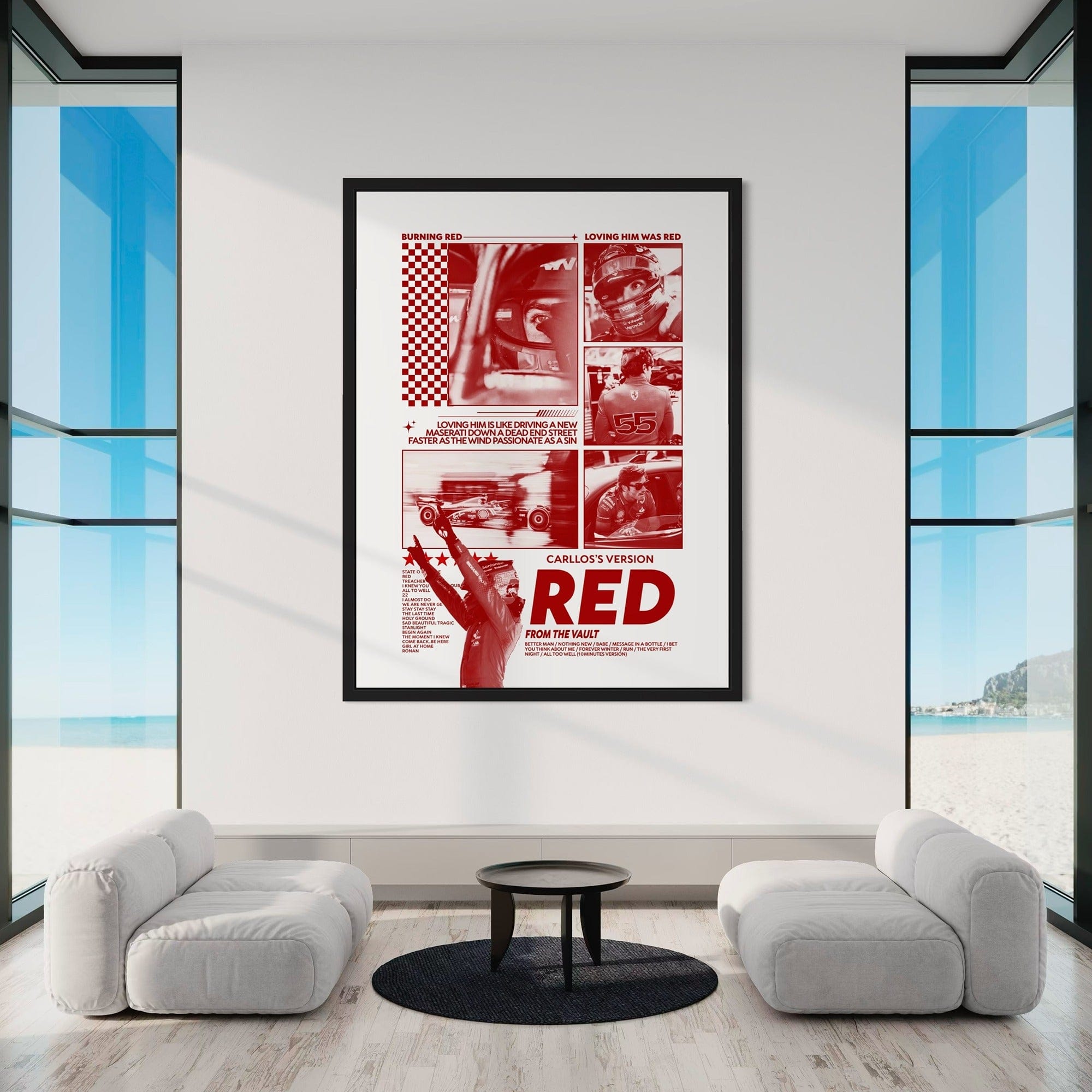 F1 Carloss Version - Wall Art Print