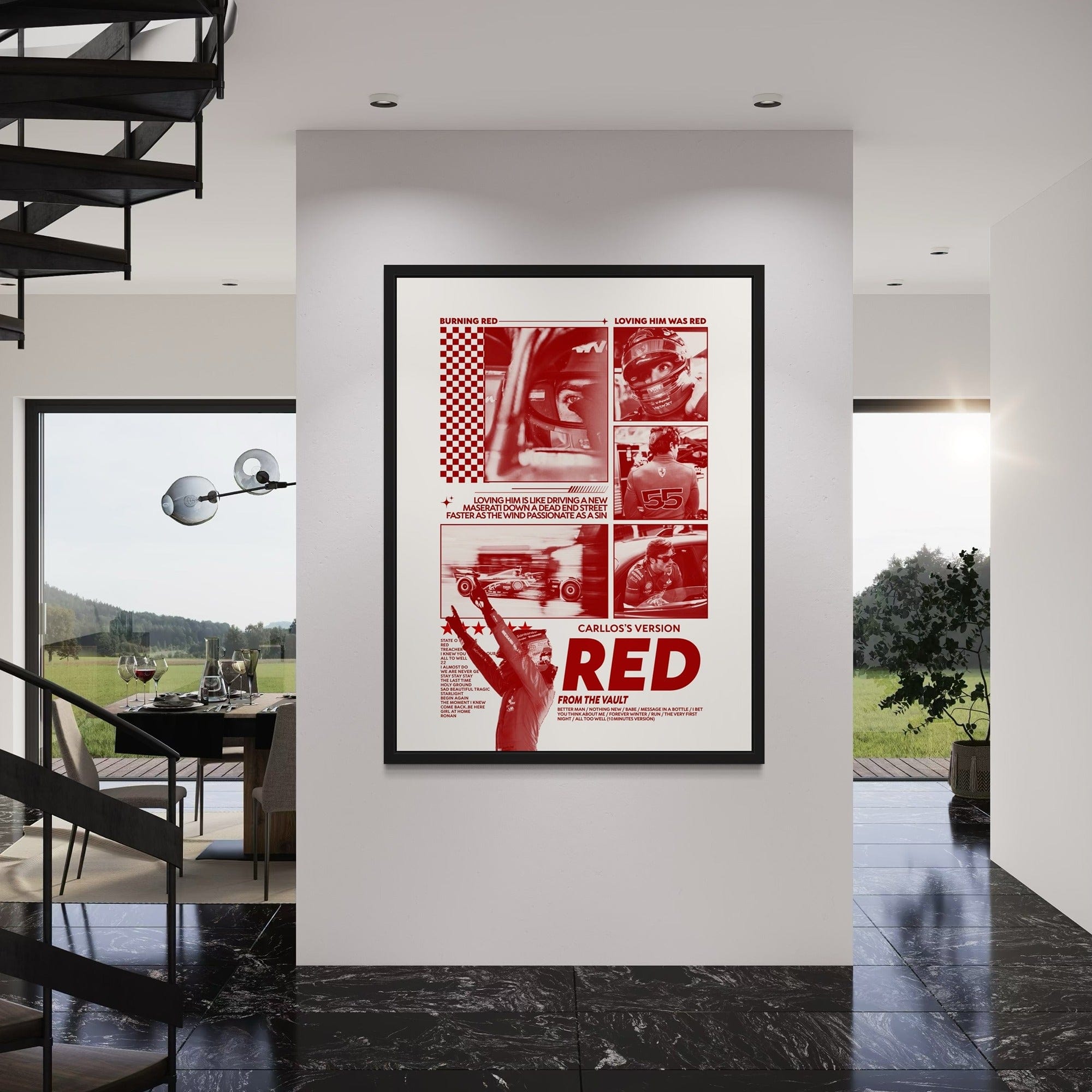 F1 Carloss Version - Wall Art Print