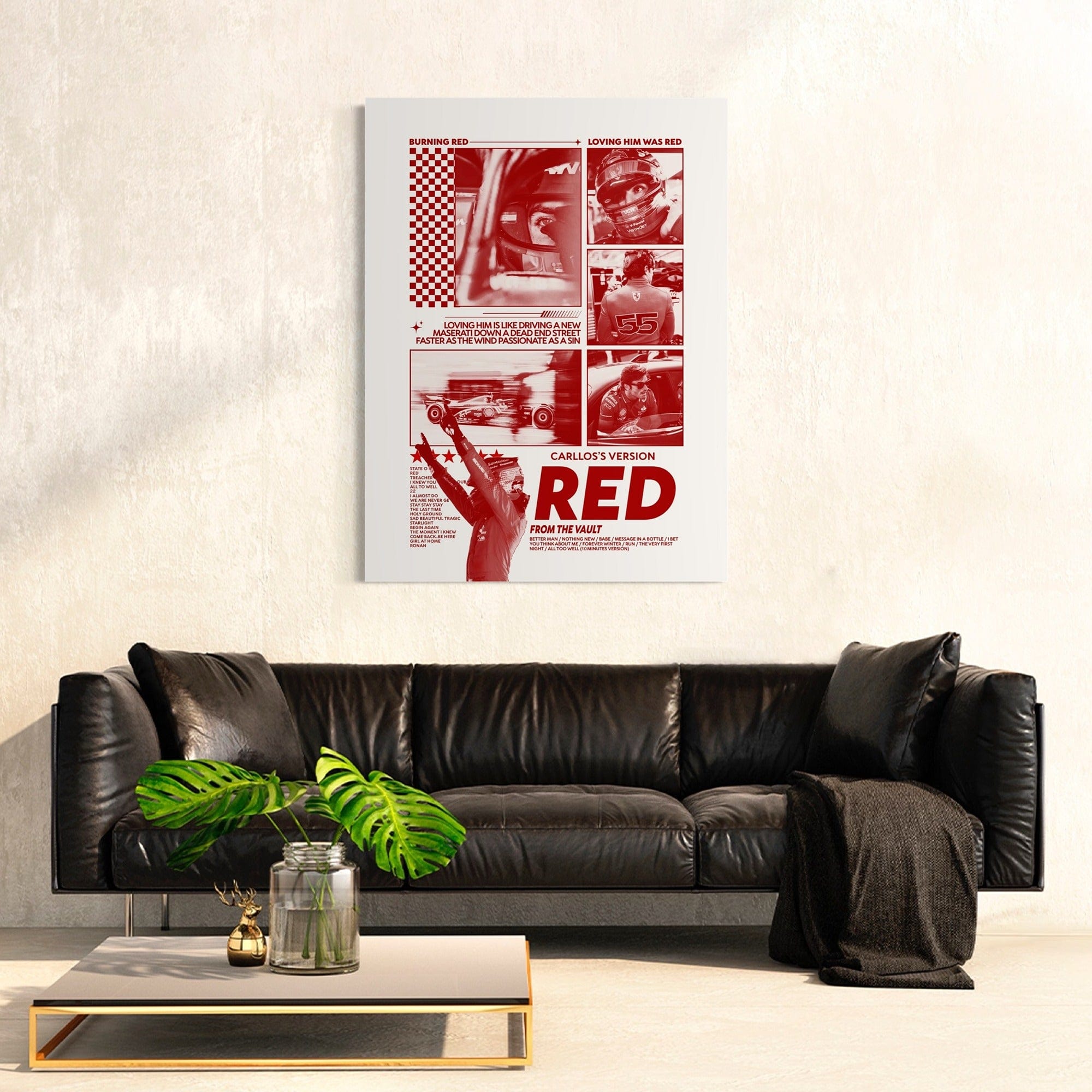 F1 Carloss Version - Wall Art Print