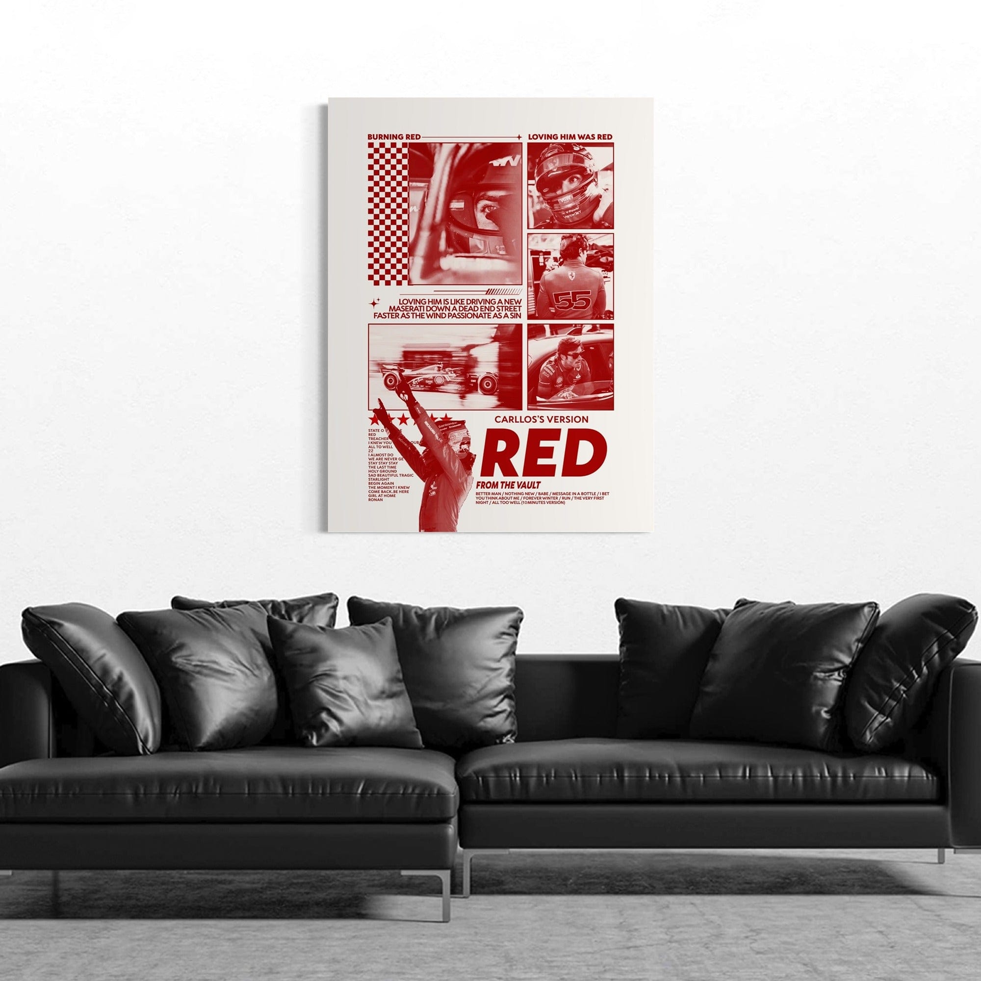 F1 Carloss Version - Wall Art Print