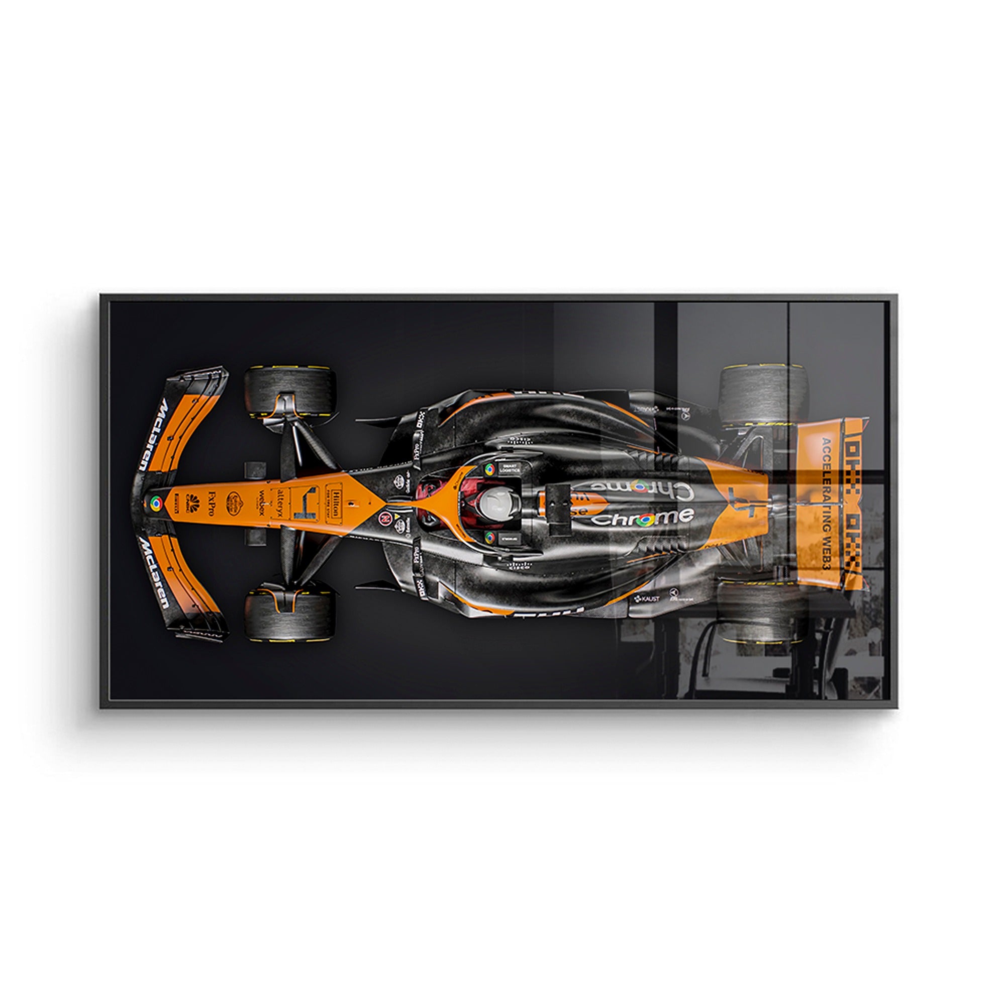 F1 McLaren MCL38  2 - Framed Canvas Wall Art Print