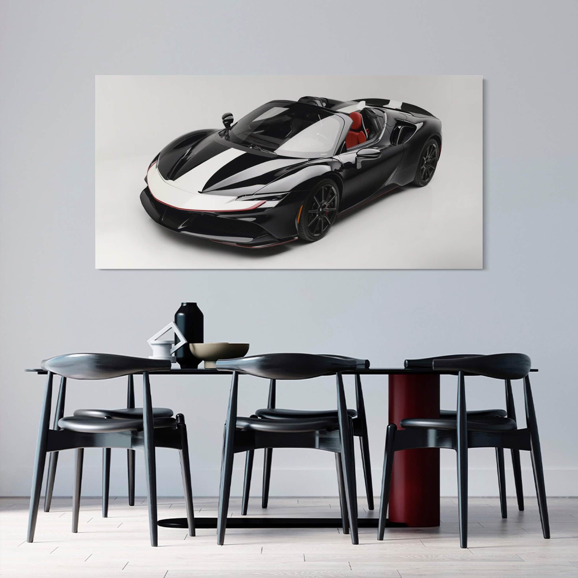 Ferrari SF90 Spider - Framed Canvas Wall Art Print