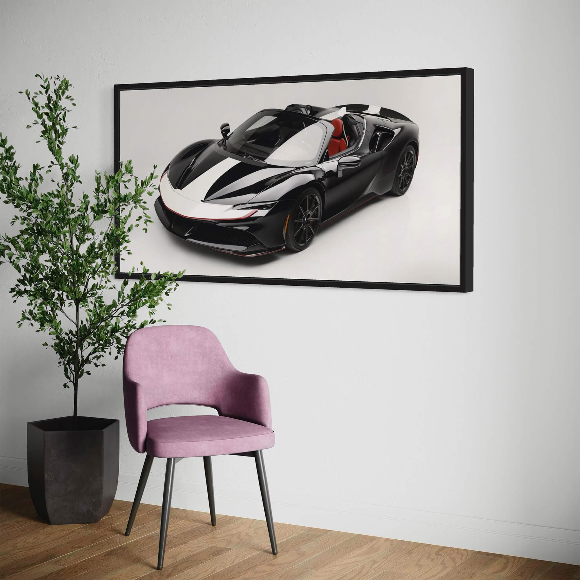 F1 Ferrari Boxenstopp-Leinwand