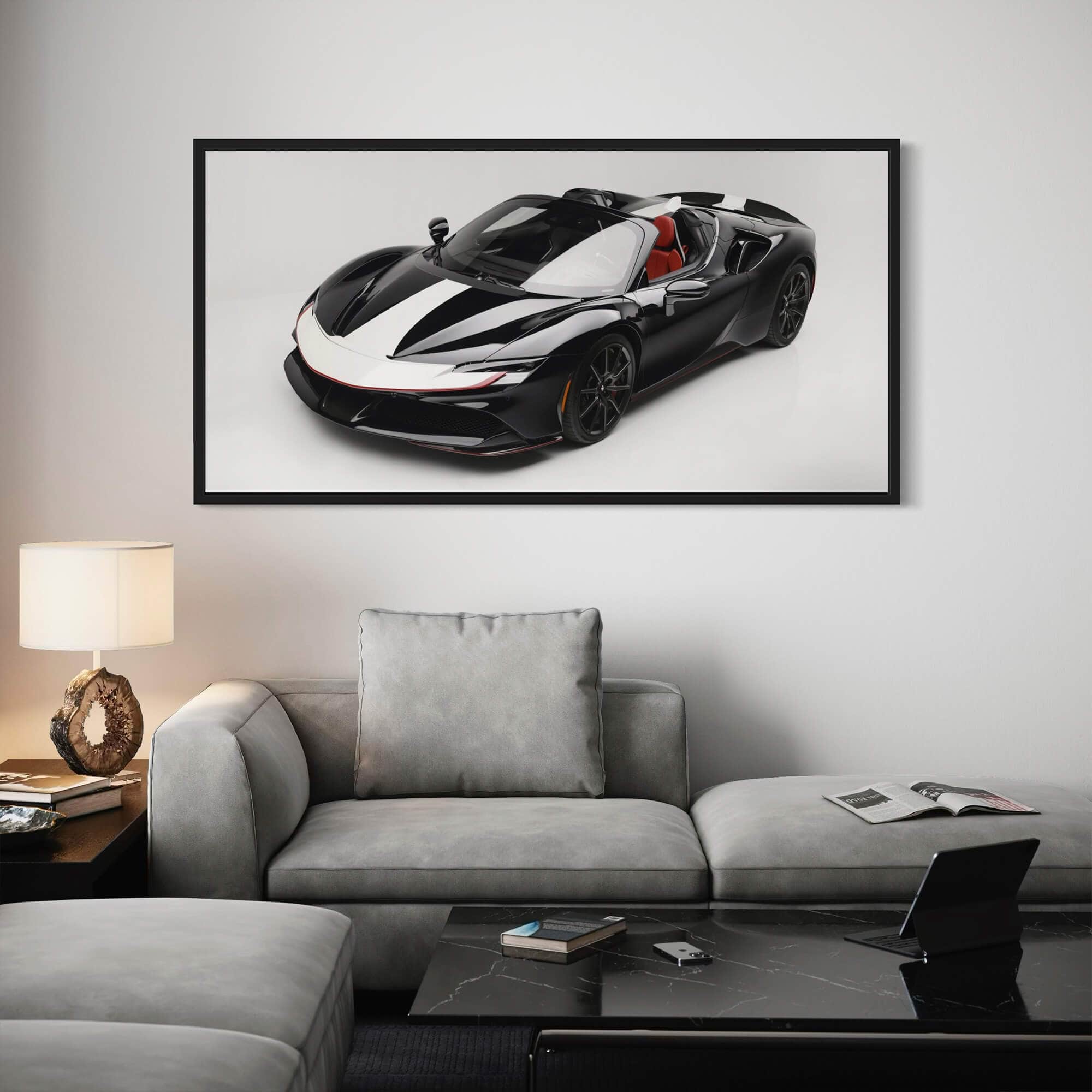 F1 Ferrari Boxenstopp-Leinwand