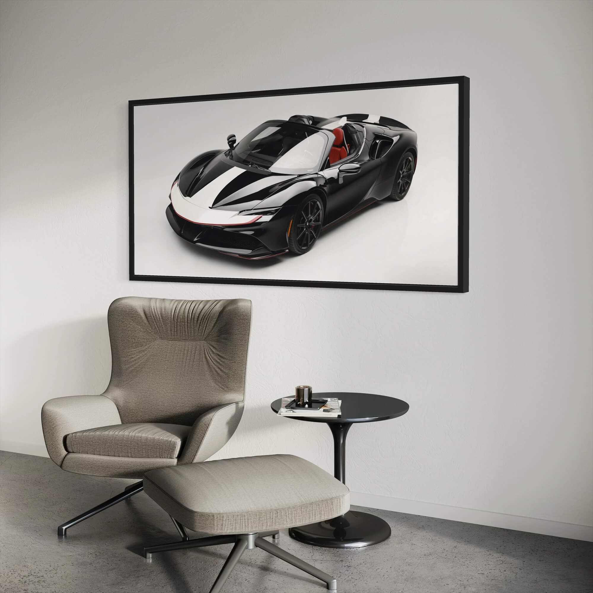 F1 Ferrari Boxenstopp-Leinwand