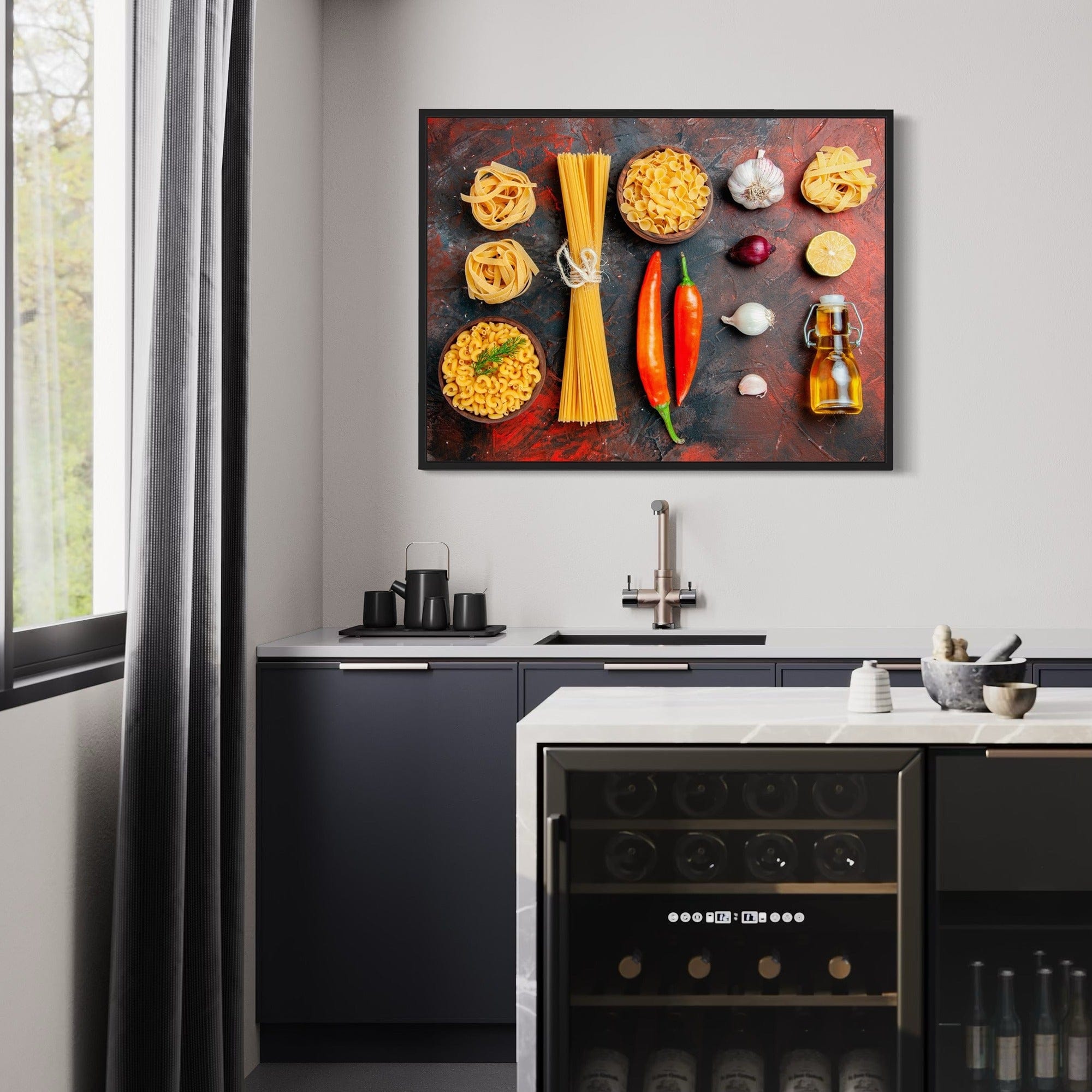 Gourmet kitchen wall decor Italian theme