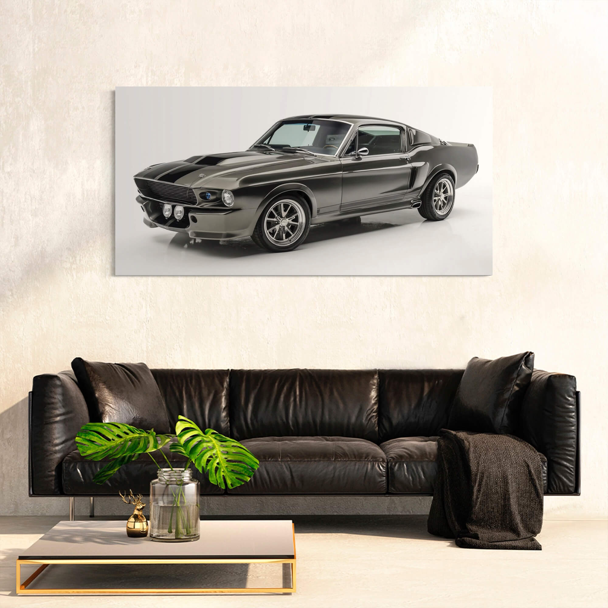 Ford Mustang 1968 Framed Canvas Wall Art Print | Canvas4Walls