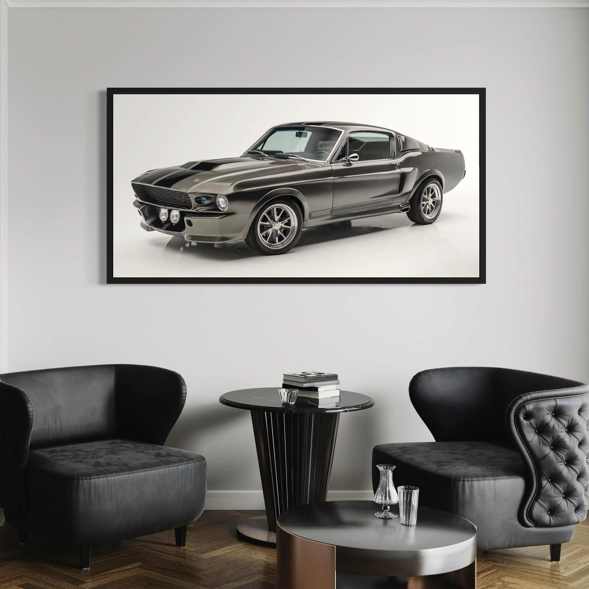 Ford Mustang 1968 Framed Canvas Wall Art Print | Canvas4Walls