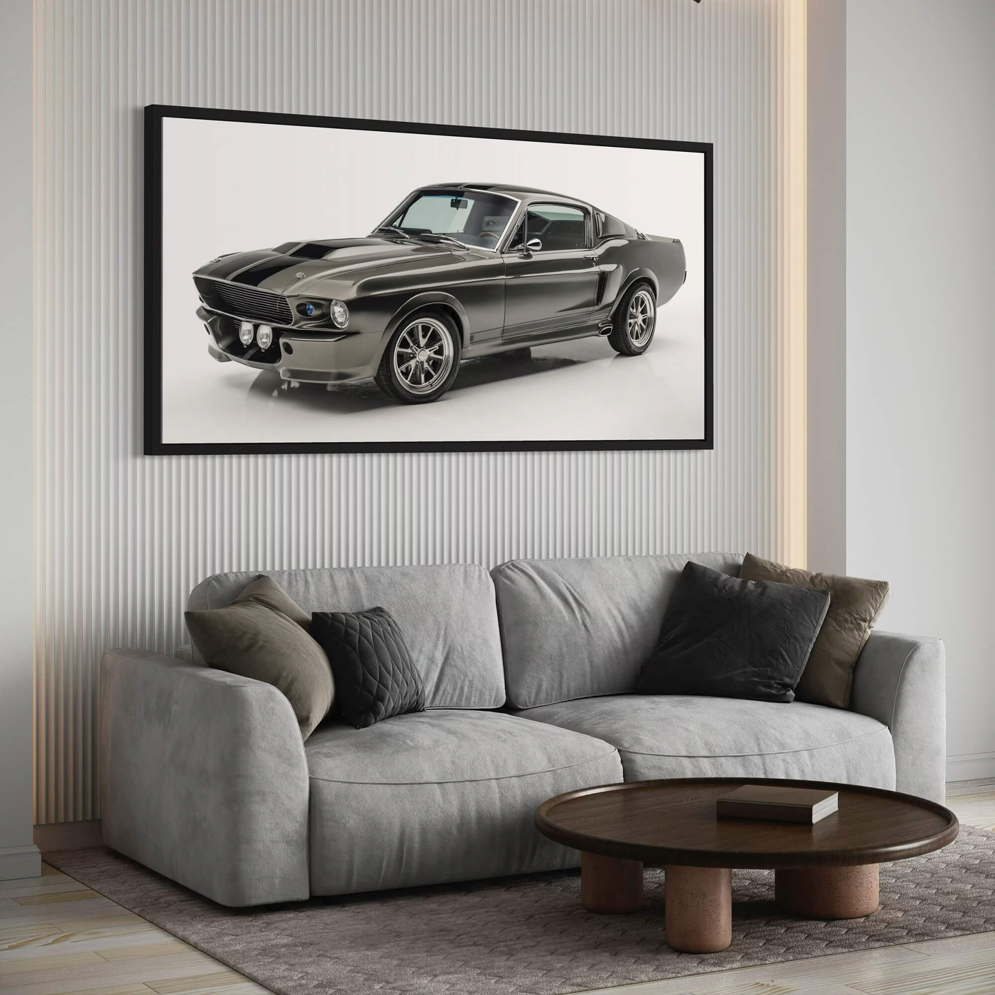 Ford Mustang 1968 Framed Canvas Wall Art Print | Canvas4Walls