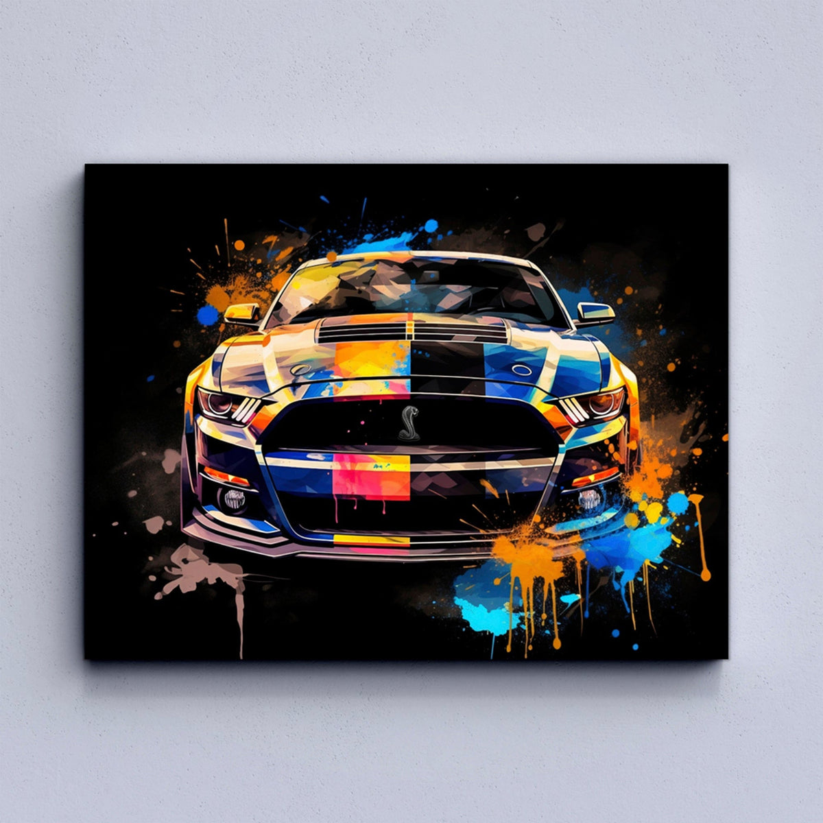 Ford Mustang Shelby GT500 Wall Art | Car Poster Print | Canvas4wall