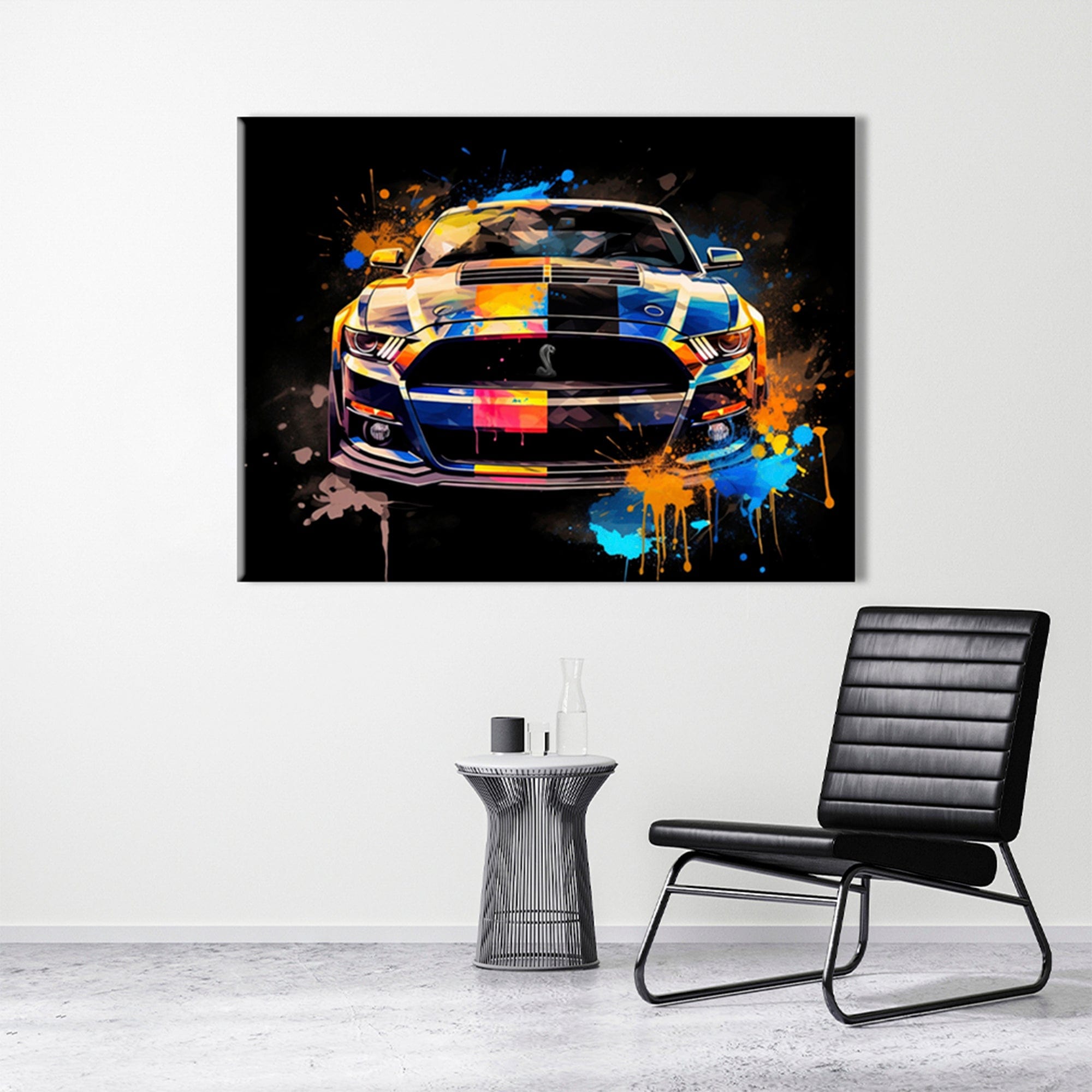 Ford Mustang Shelby GT500 Graffiti Wall Art