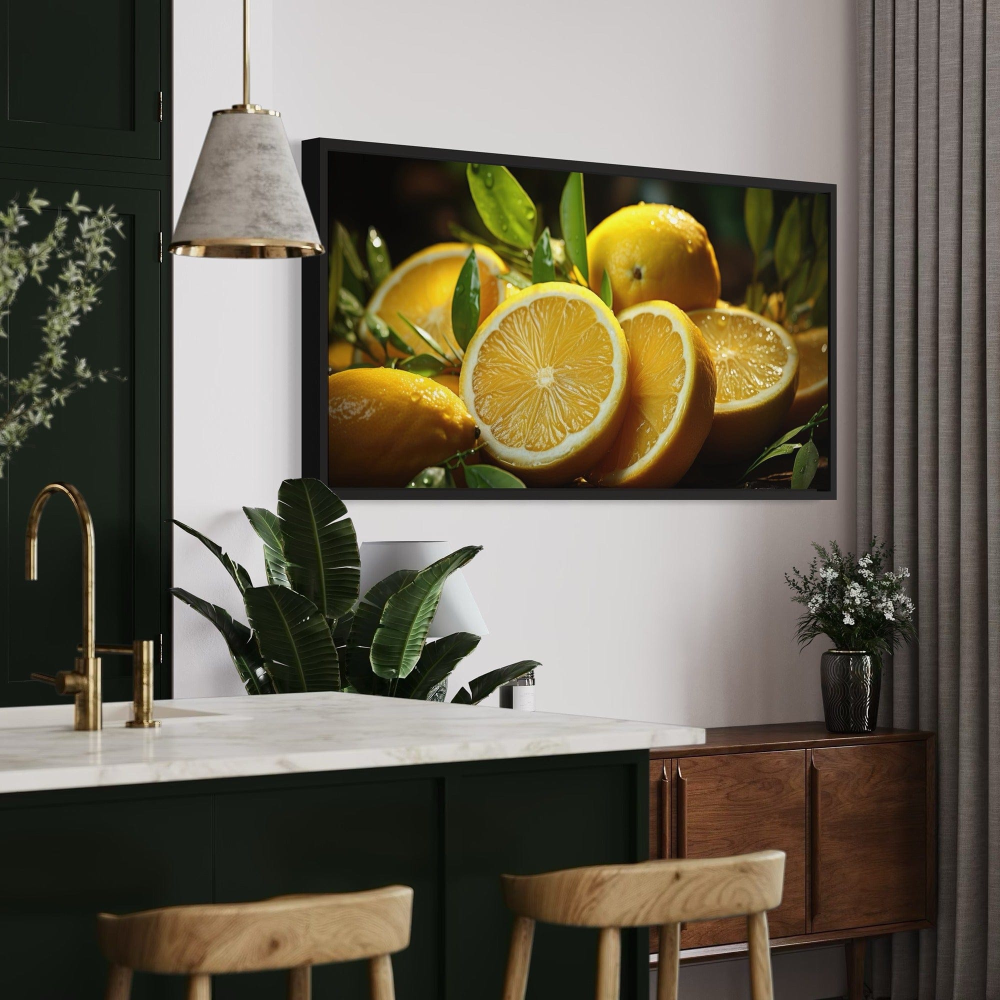 farmhouse kitchen lemons