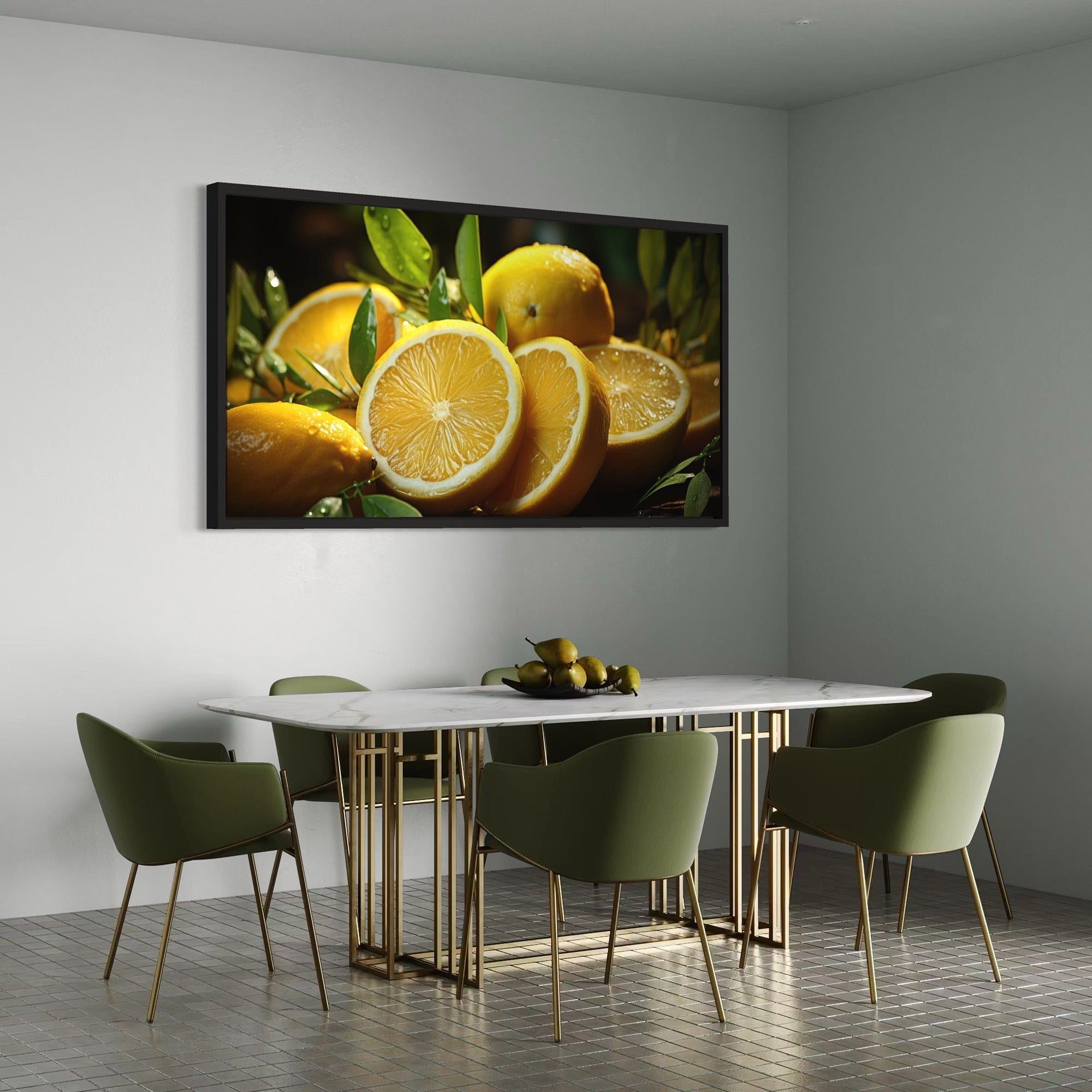 dining room citrus art