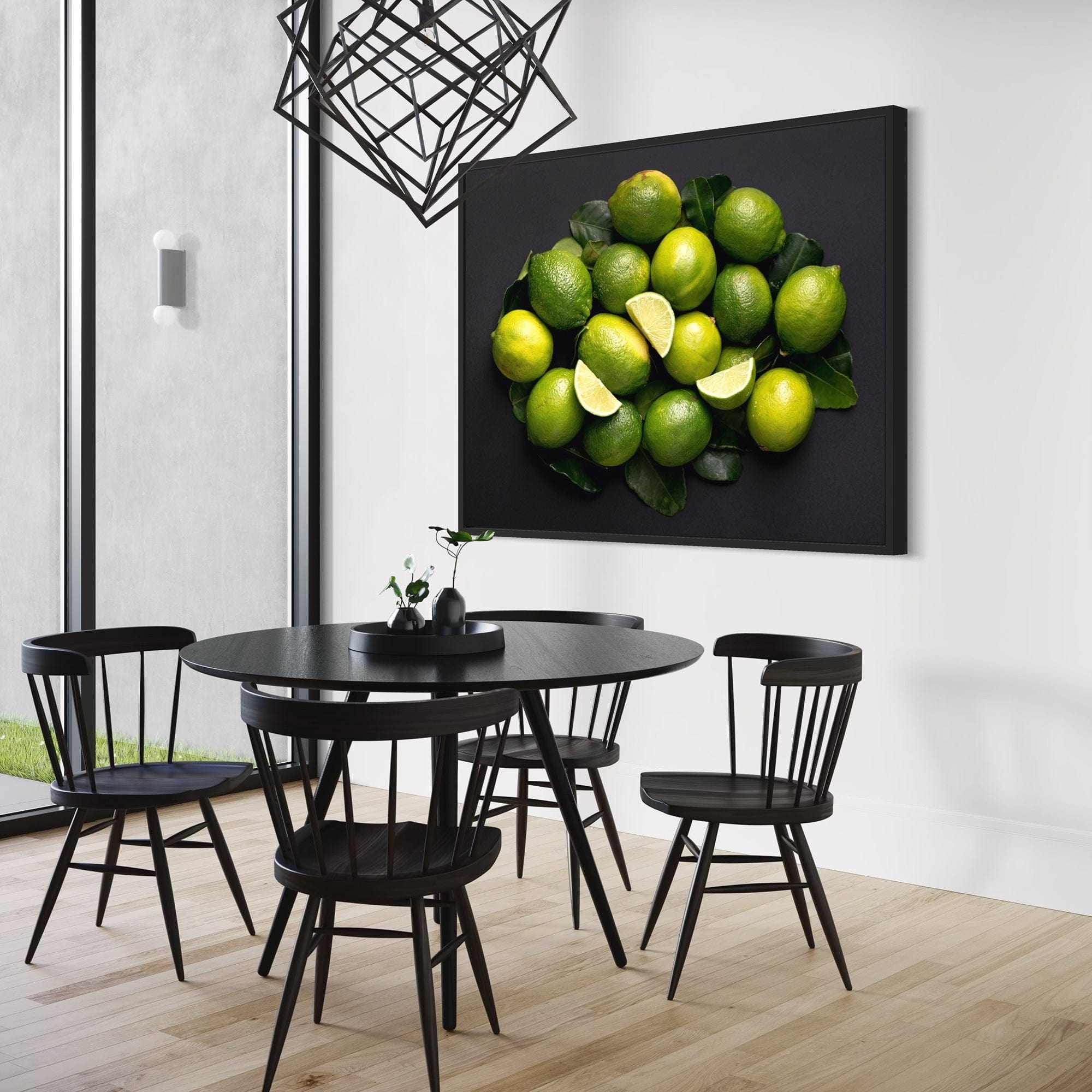 Citrus lime poster for dining room wall