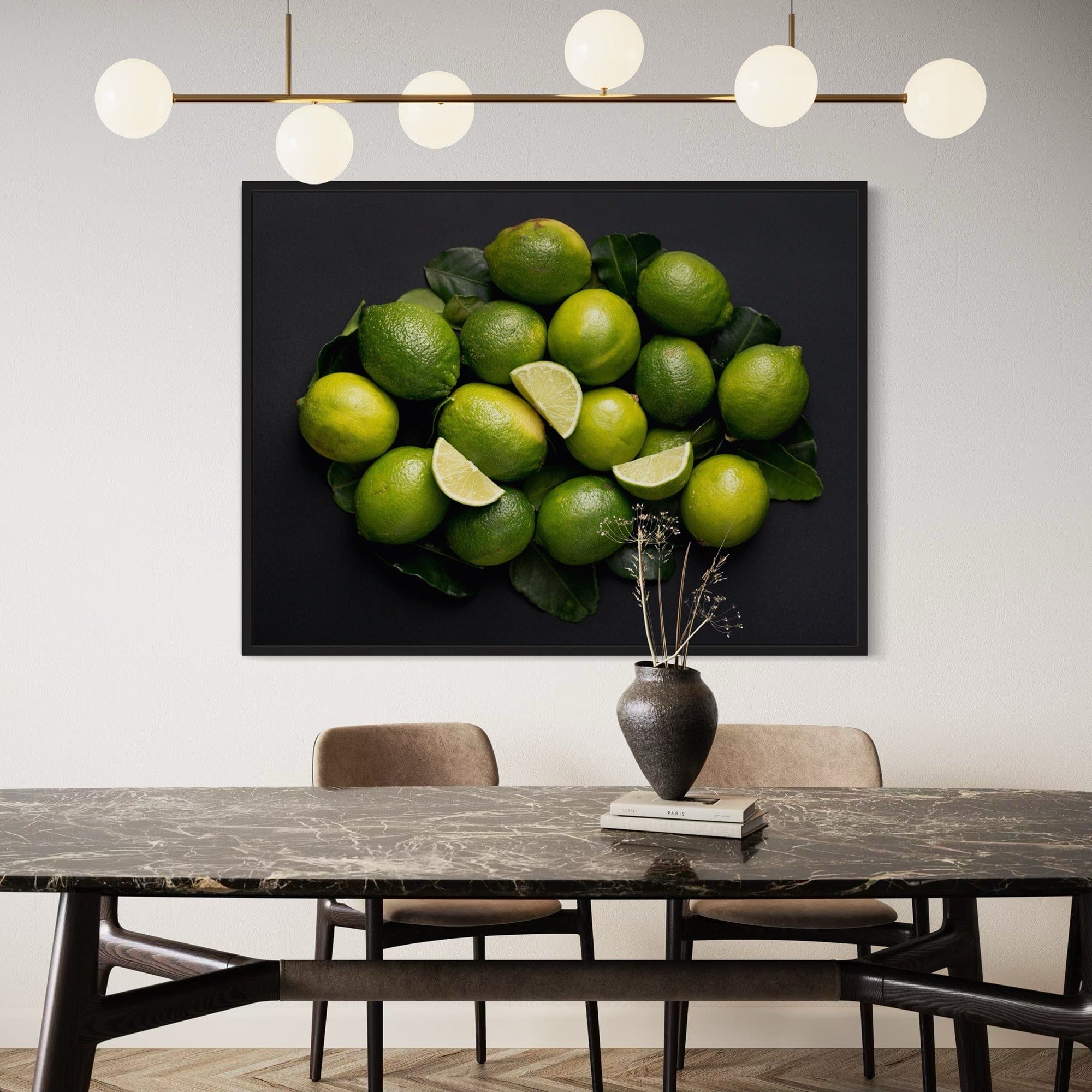 Fresh Limes – Citrus Kitchen Canvas Wall Art