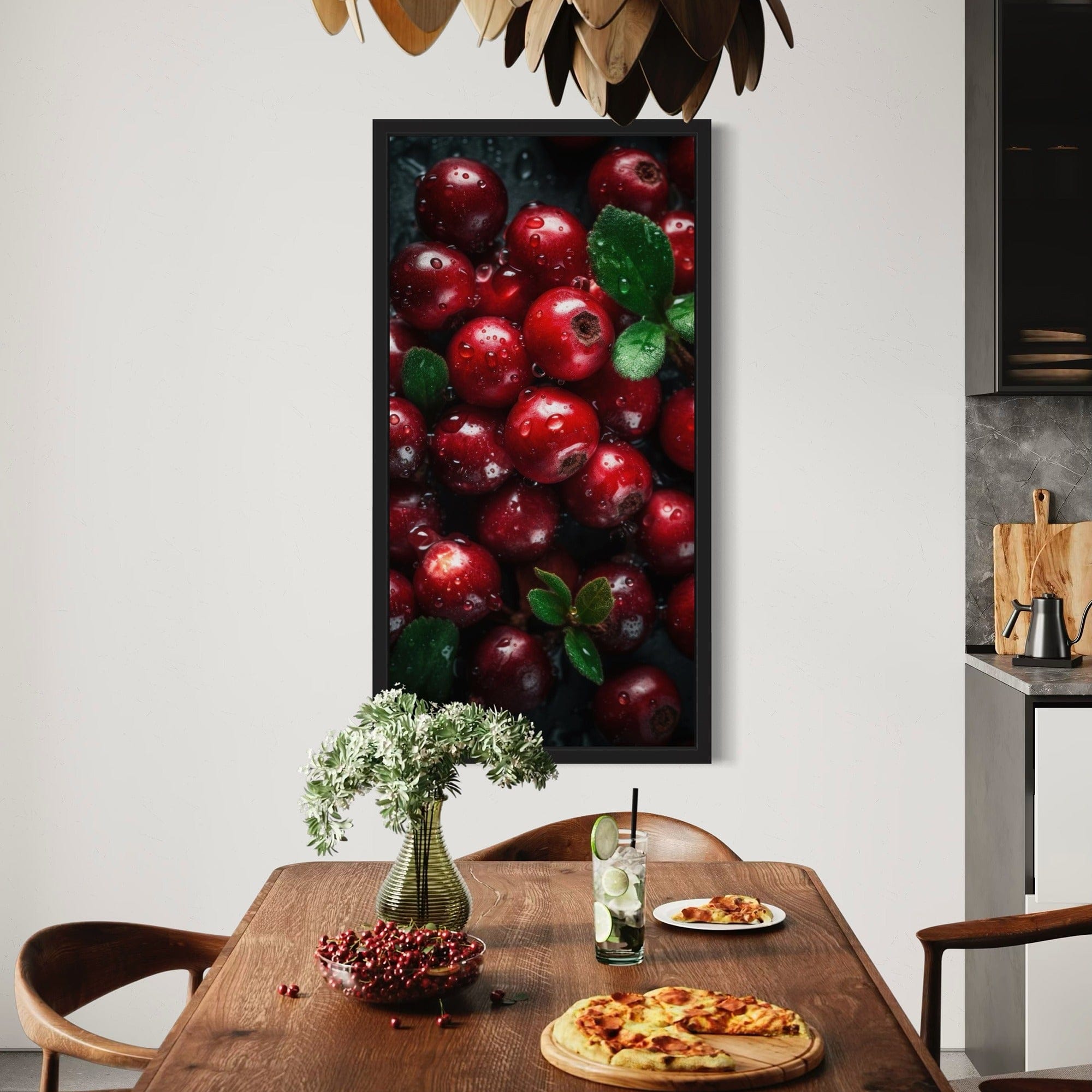 Wild forest berries kitchen wall picture
