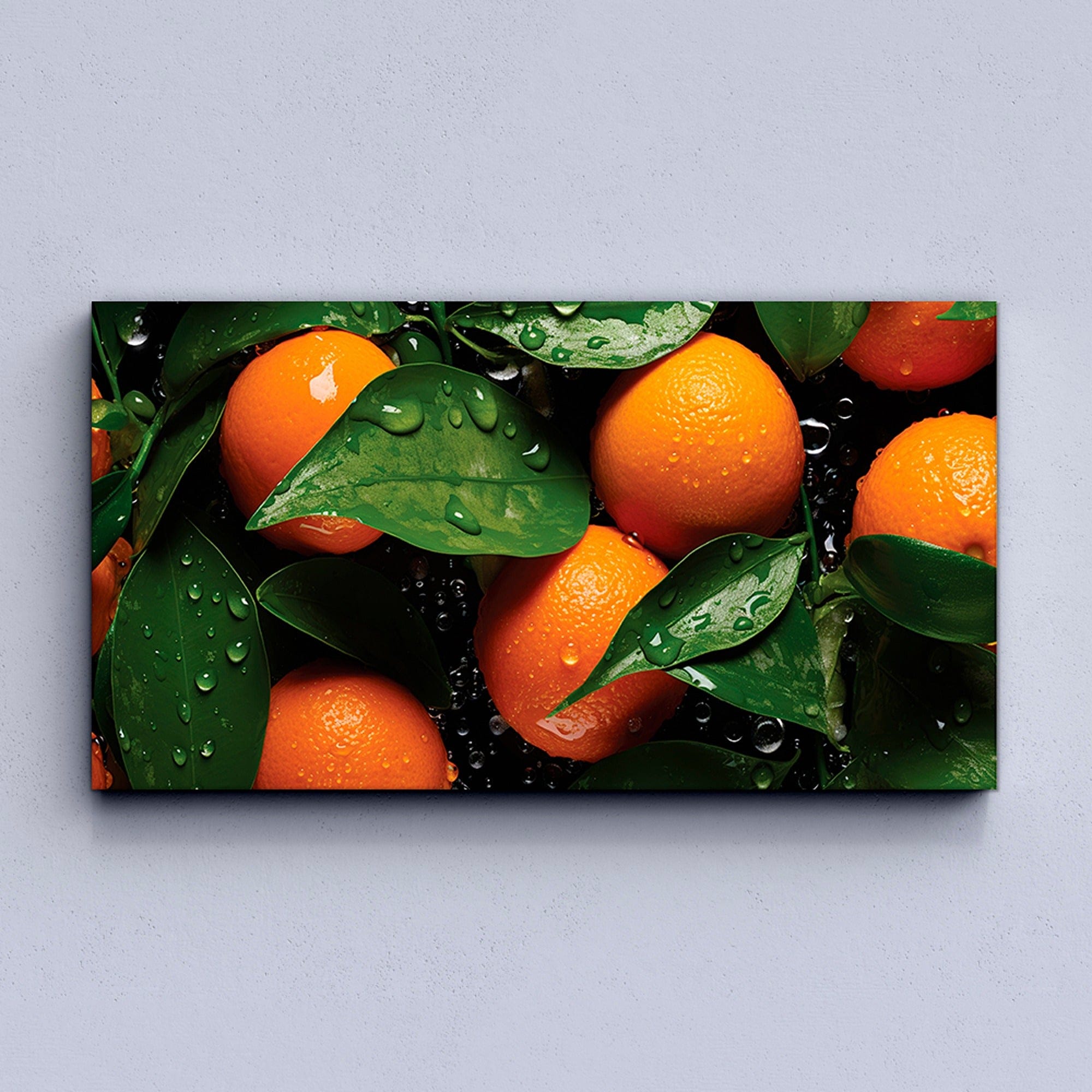 Natural oranges cluster botanical wall poster