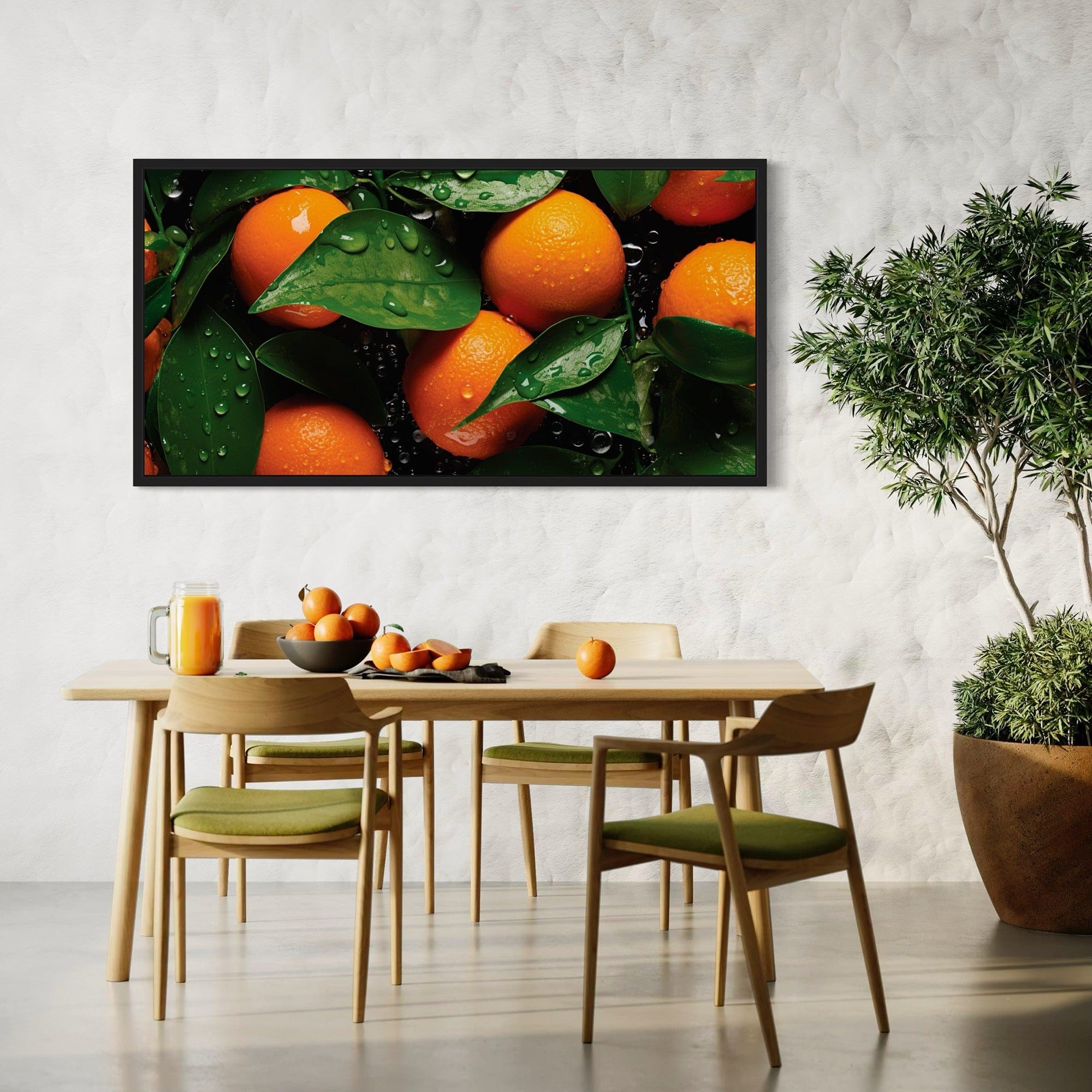 Farmhouse kitchen citrus canvas wall decor