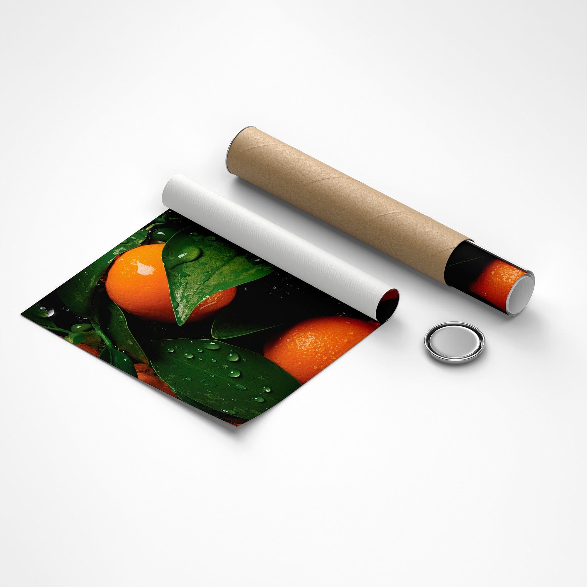 Fresh Oranges – Kitchen Canvas Wall Art Print