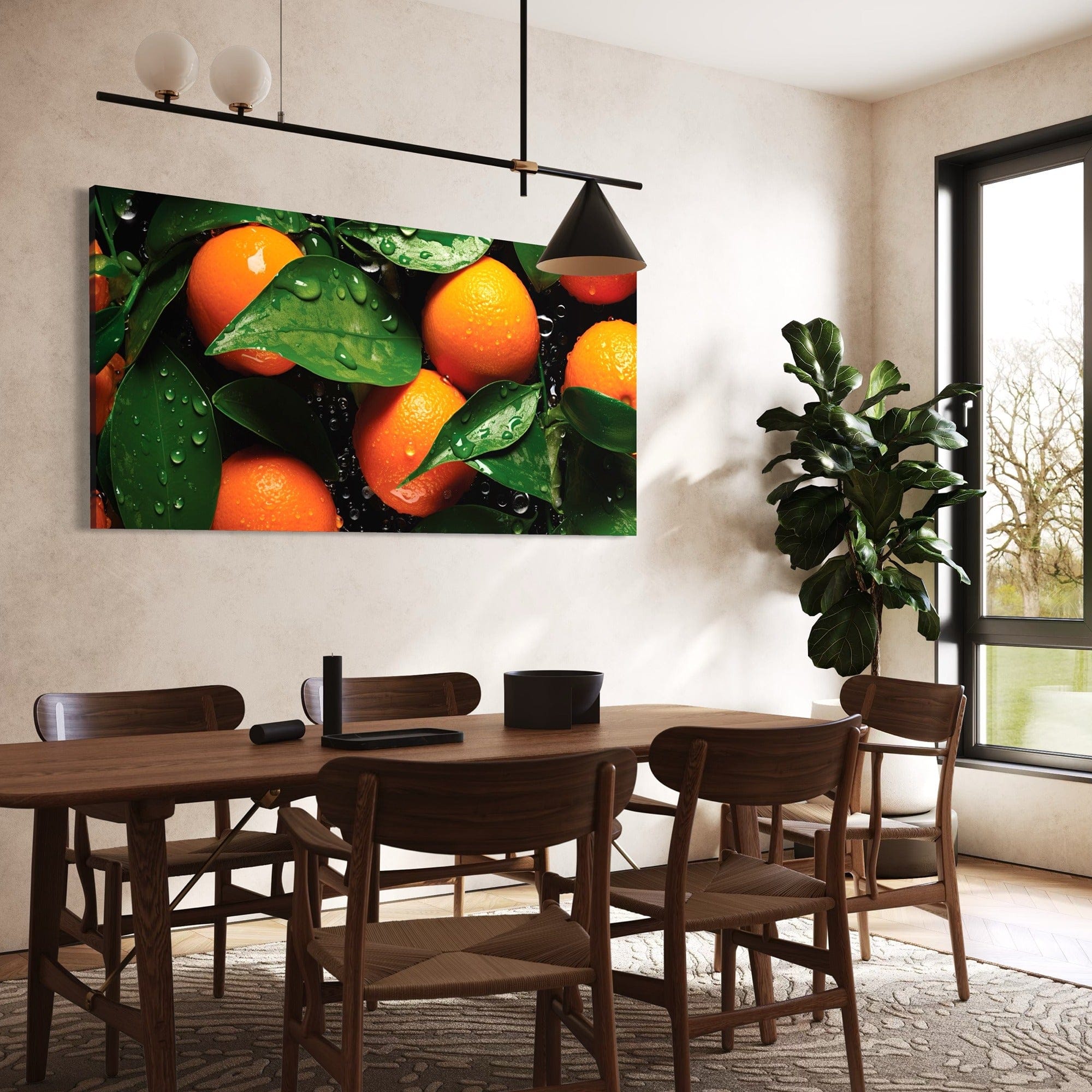 Refreshing citrus greenery modern home decor