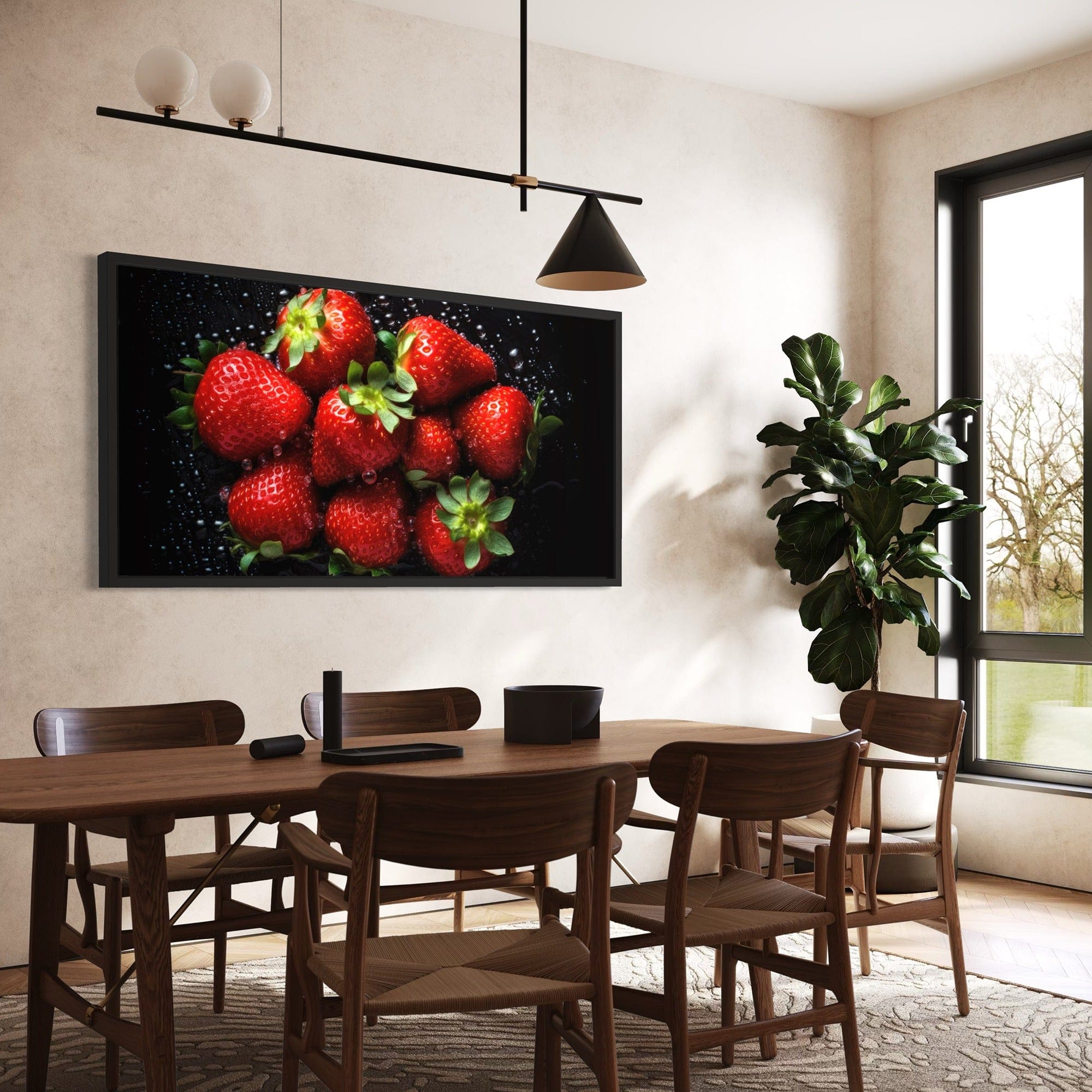 Farmhouse kitchen berry canvas wall art
