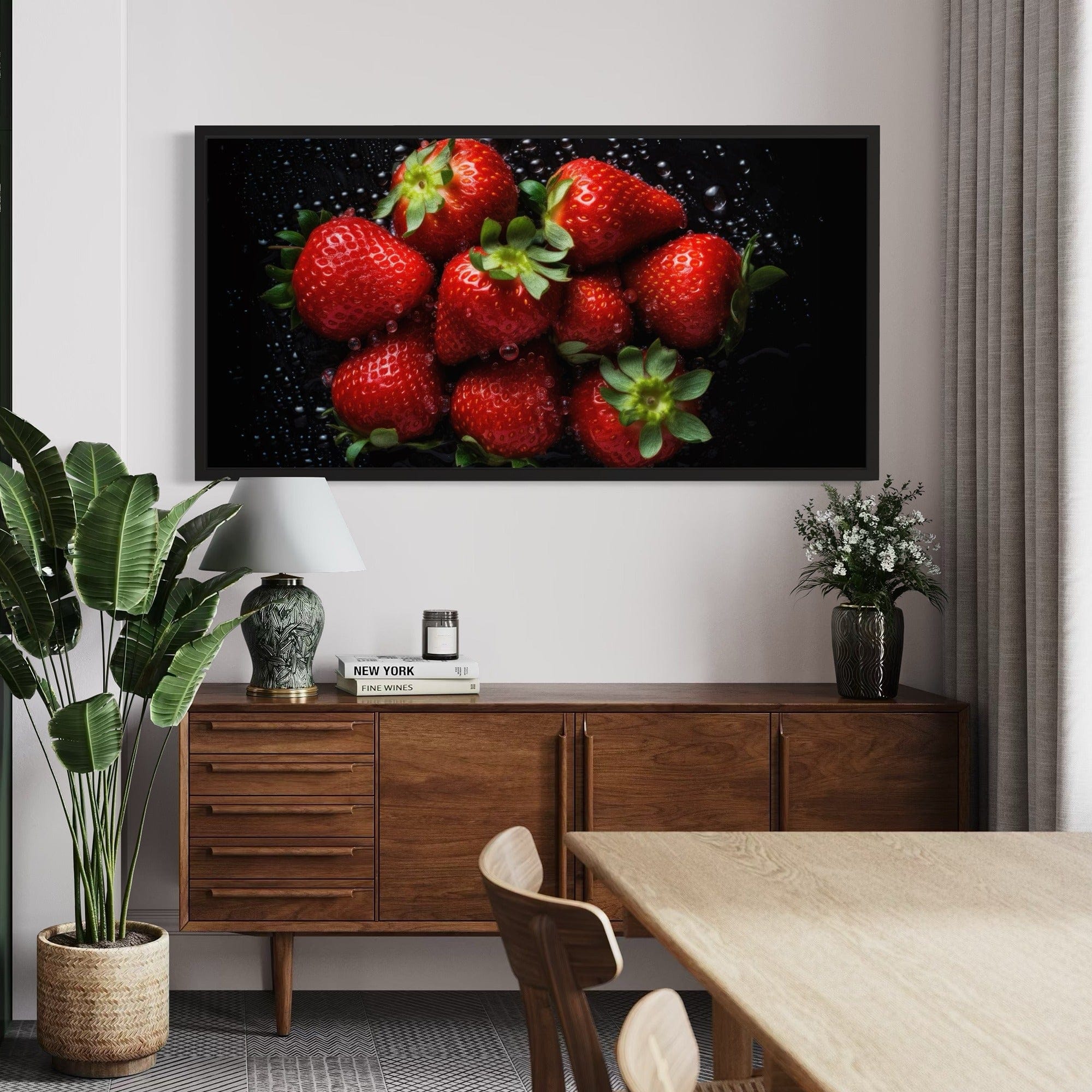 Summer fruit wall art for breakfast nook