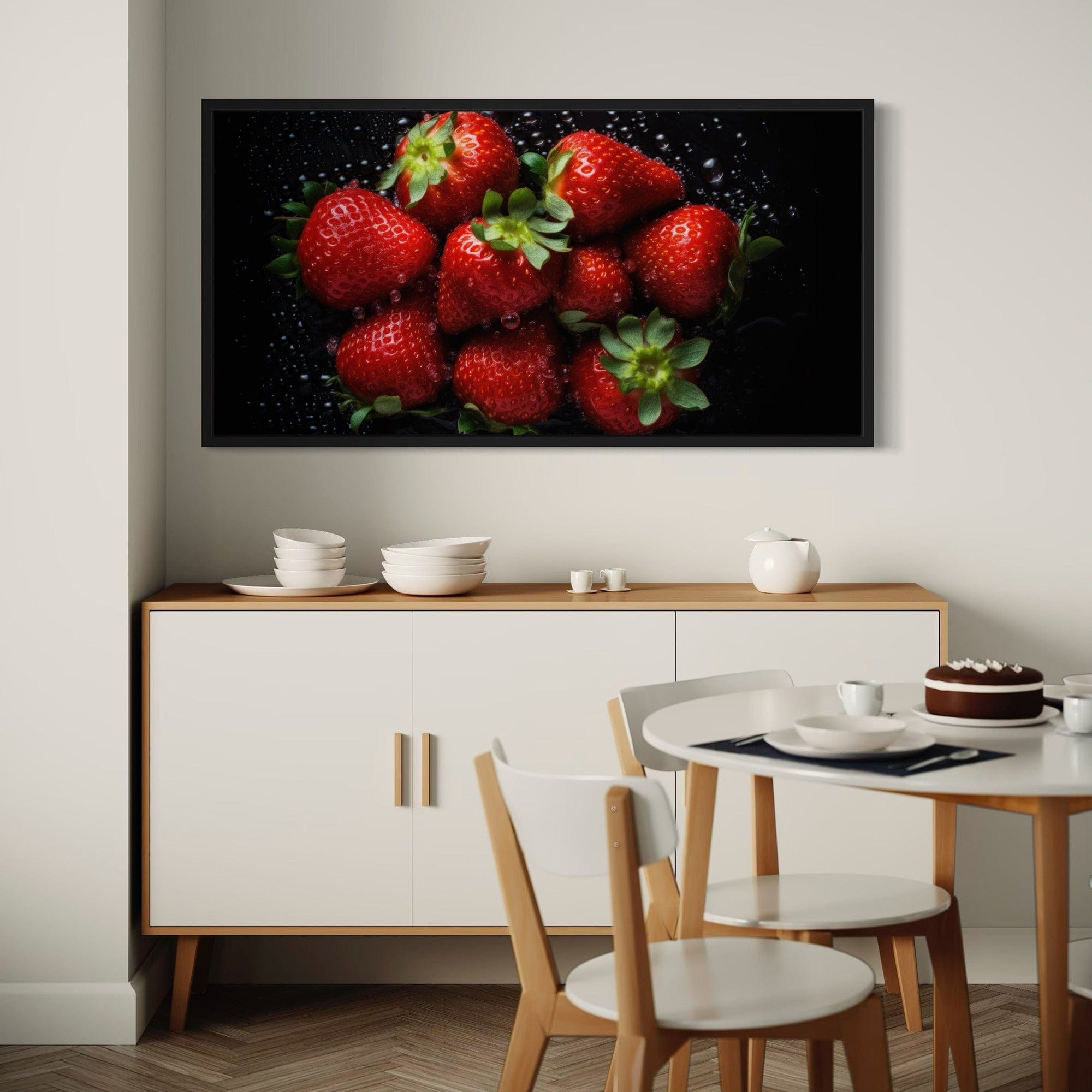 Smoothie bowl cafe decor berry print