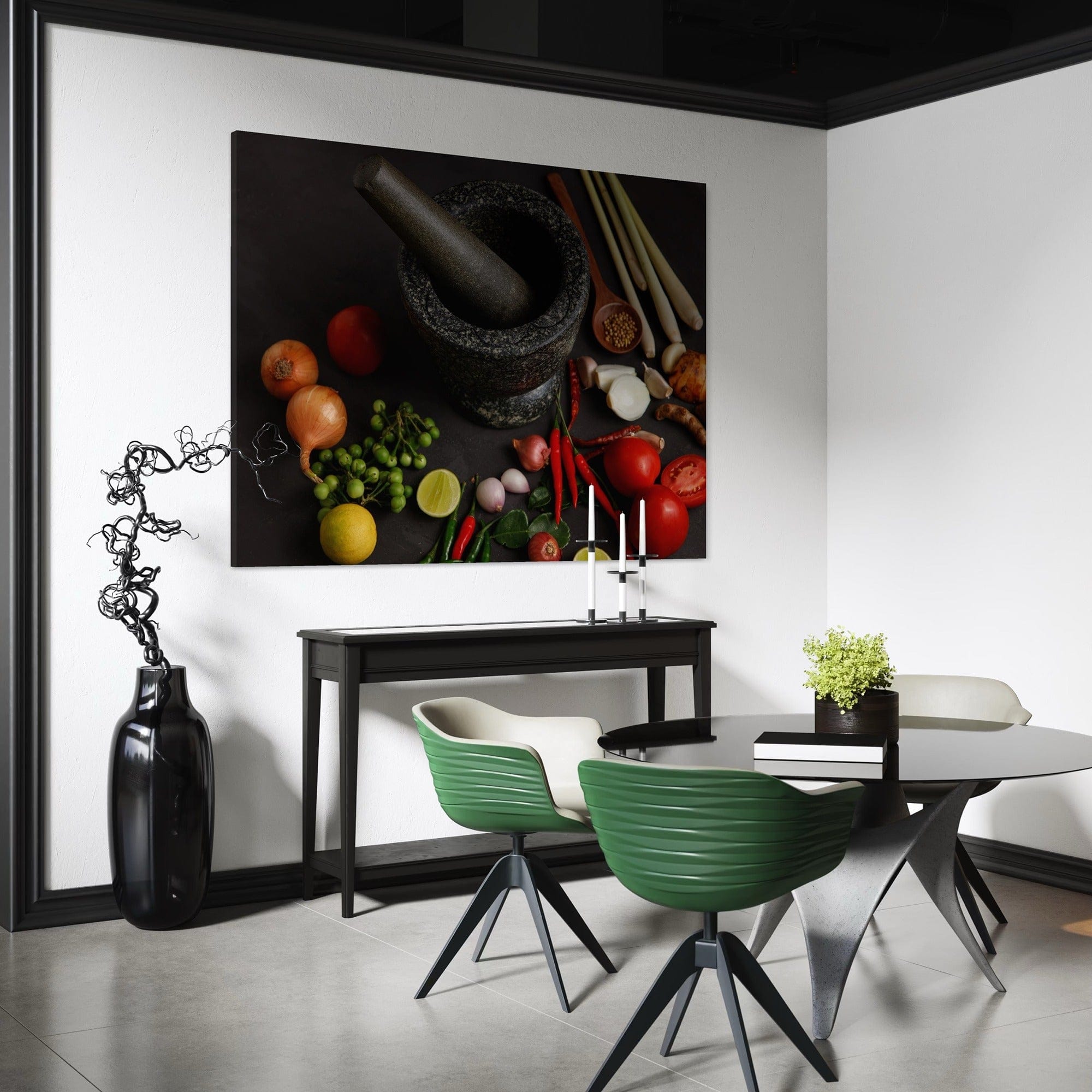 Restaurant wall art culinary preparation print