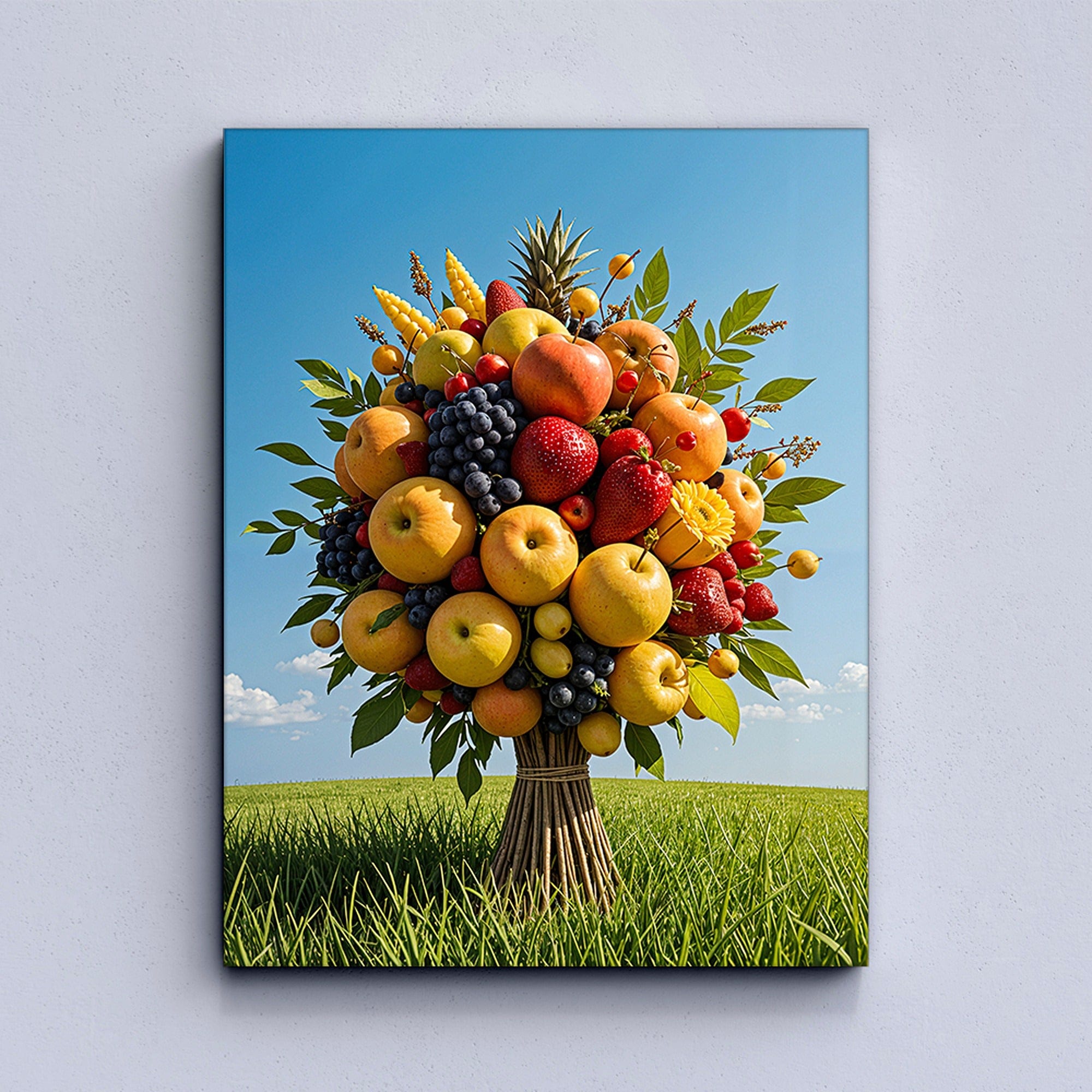 Colorful fruit bouquet poster for dining room