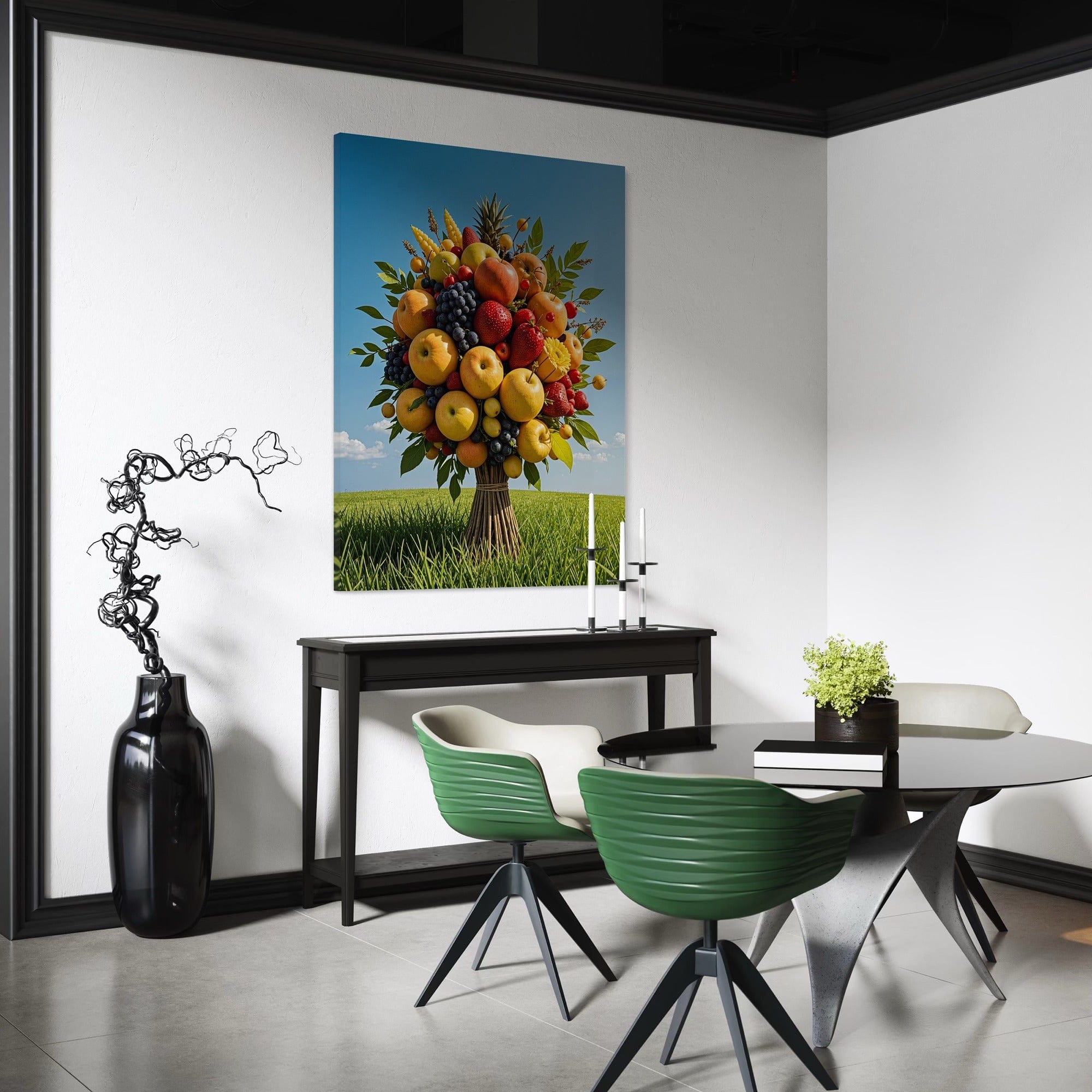 Nature inspired fruit bouquet wall poster