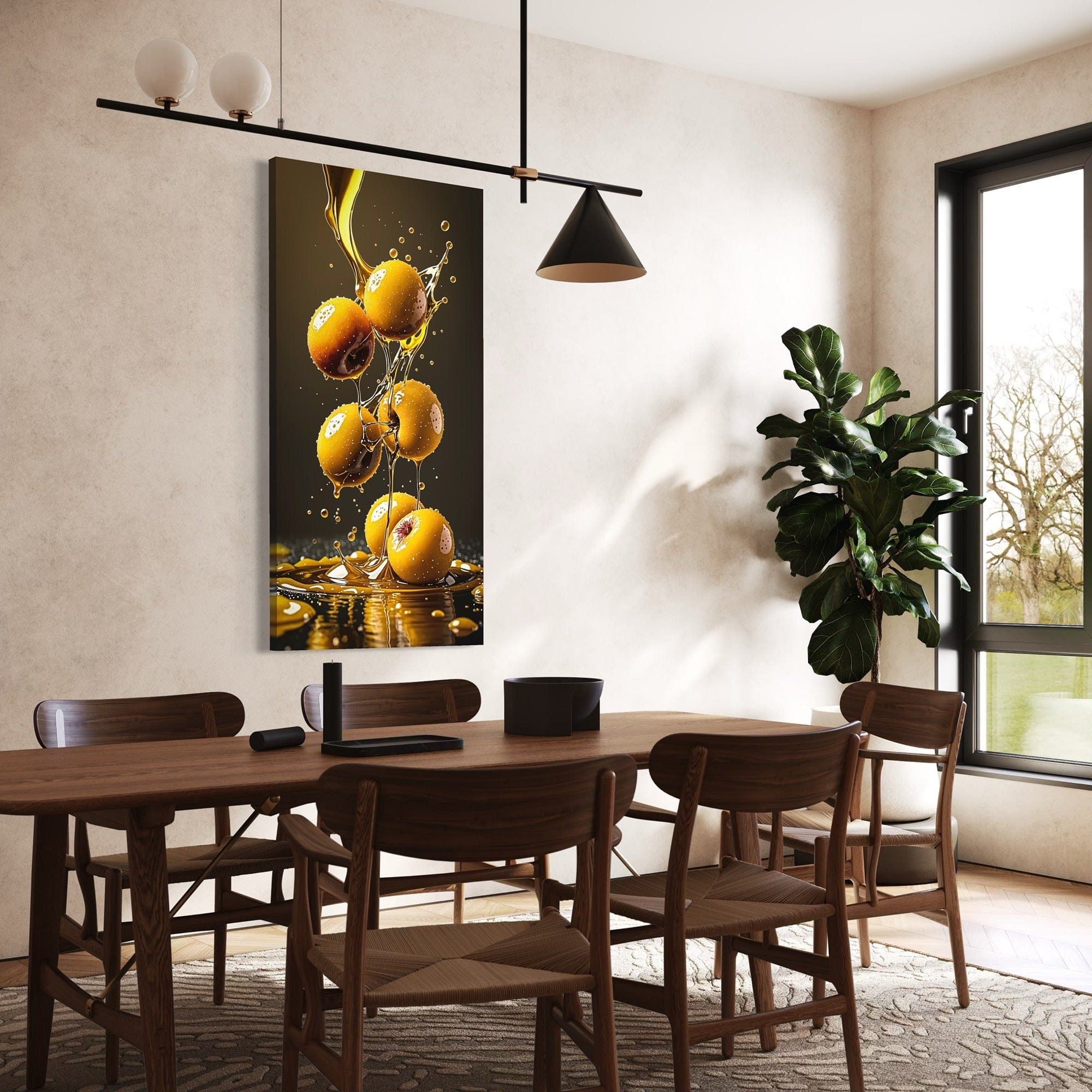 warm color kitchen accents