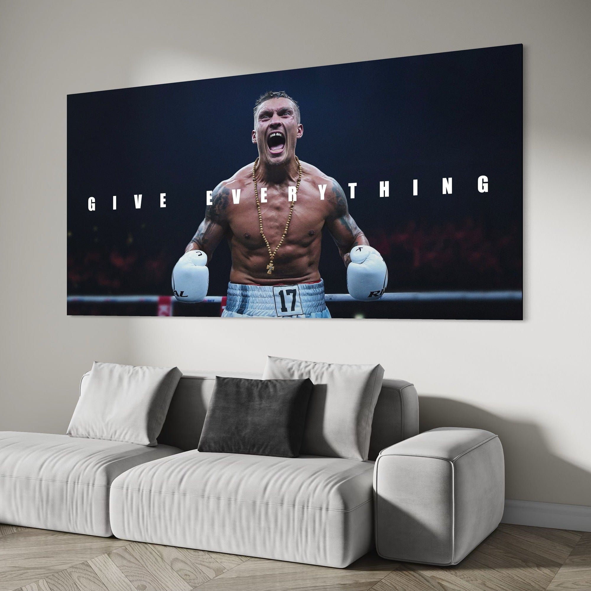 Give Everything – Oleksandr Usyk Boxing Canvas Wall Art
