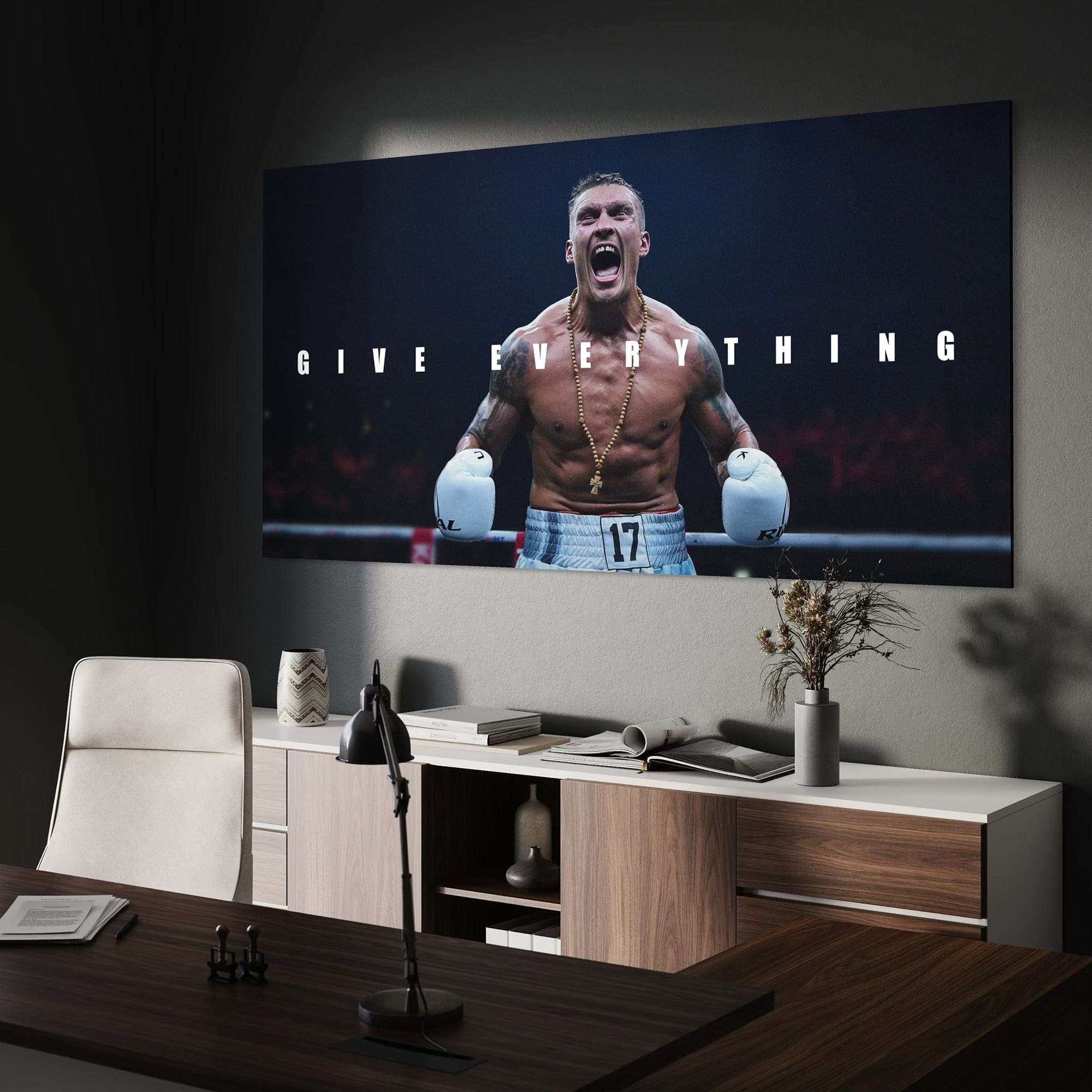 Give Everything – Oleksandr Usyk Boxing Canvas Wall Art