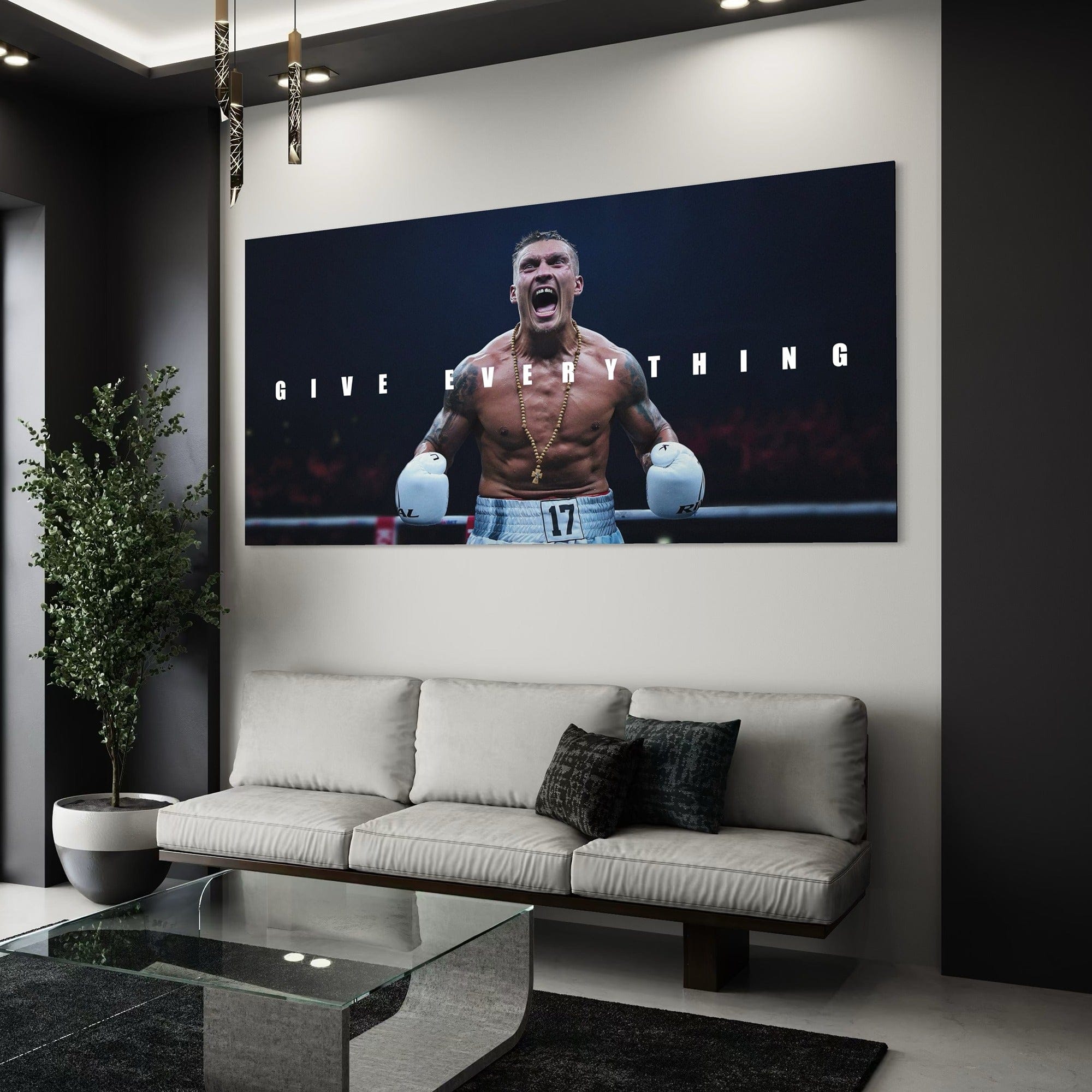 Give Everything – Oleksandr Usyk Boxing Canvas Wall Art
