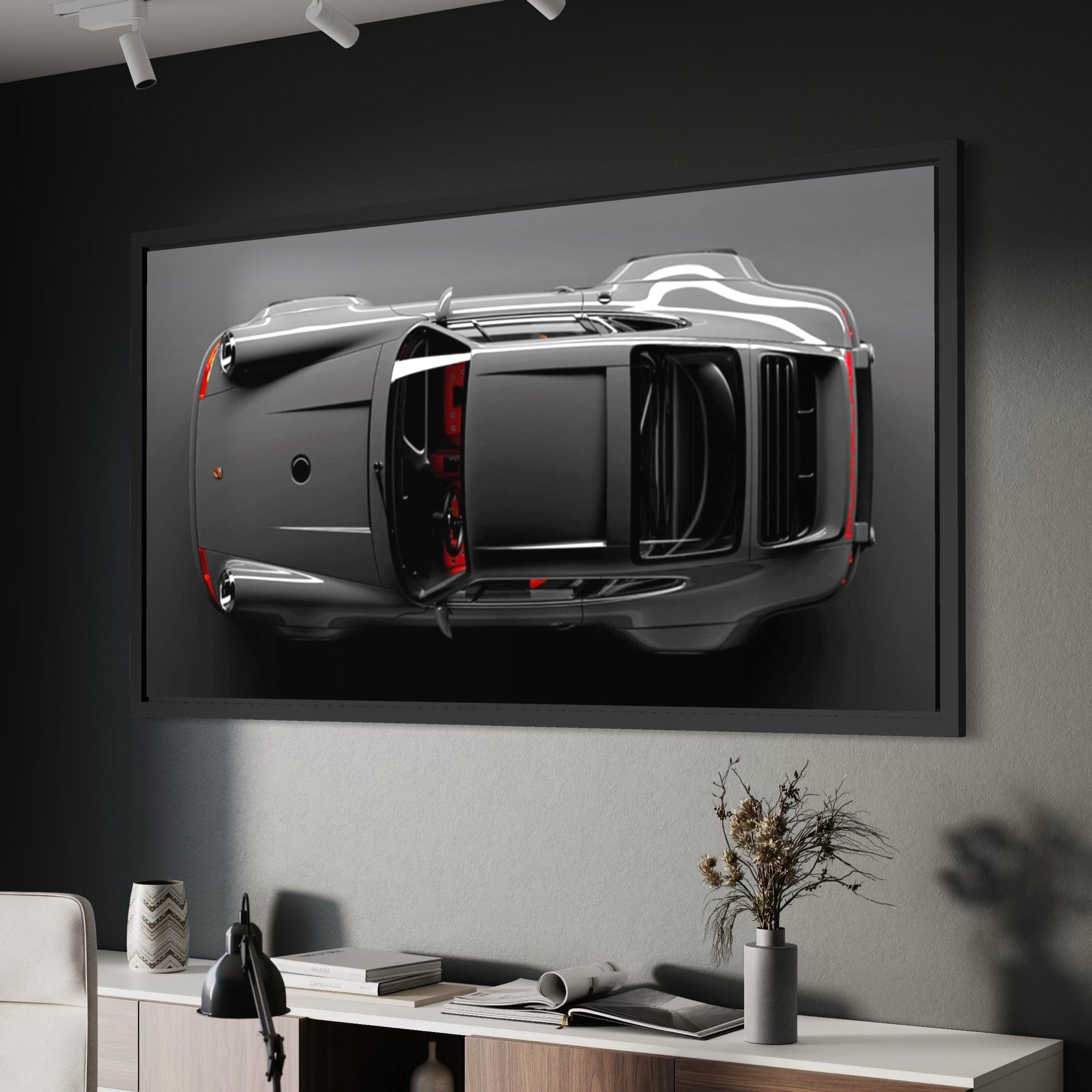 Porsche 911 art print for man cave