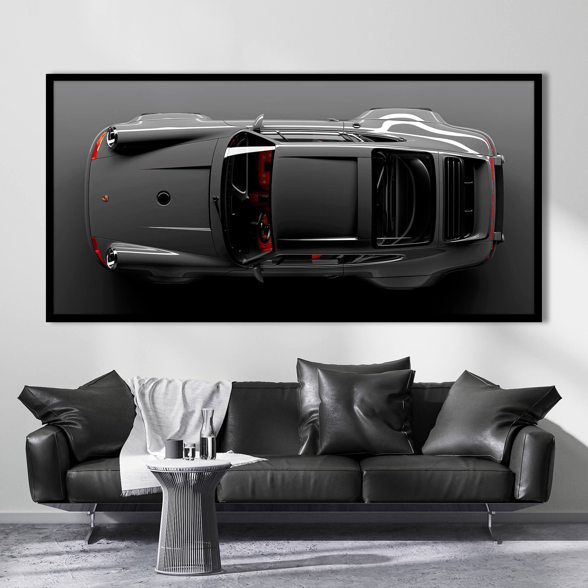 Sportscar wall art for garage or studio