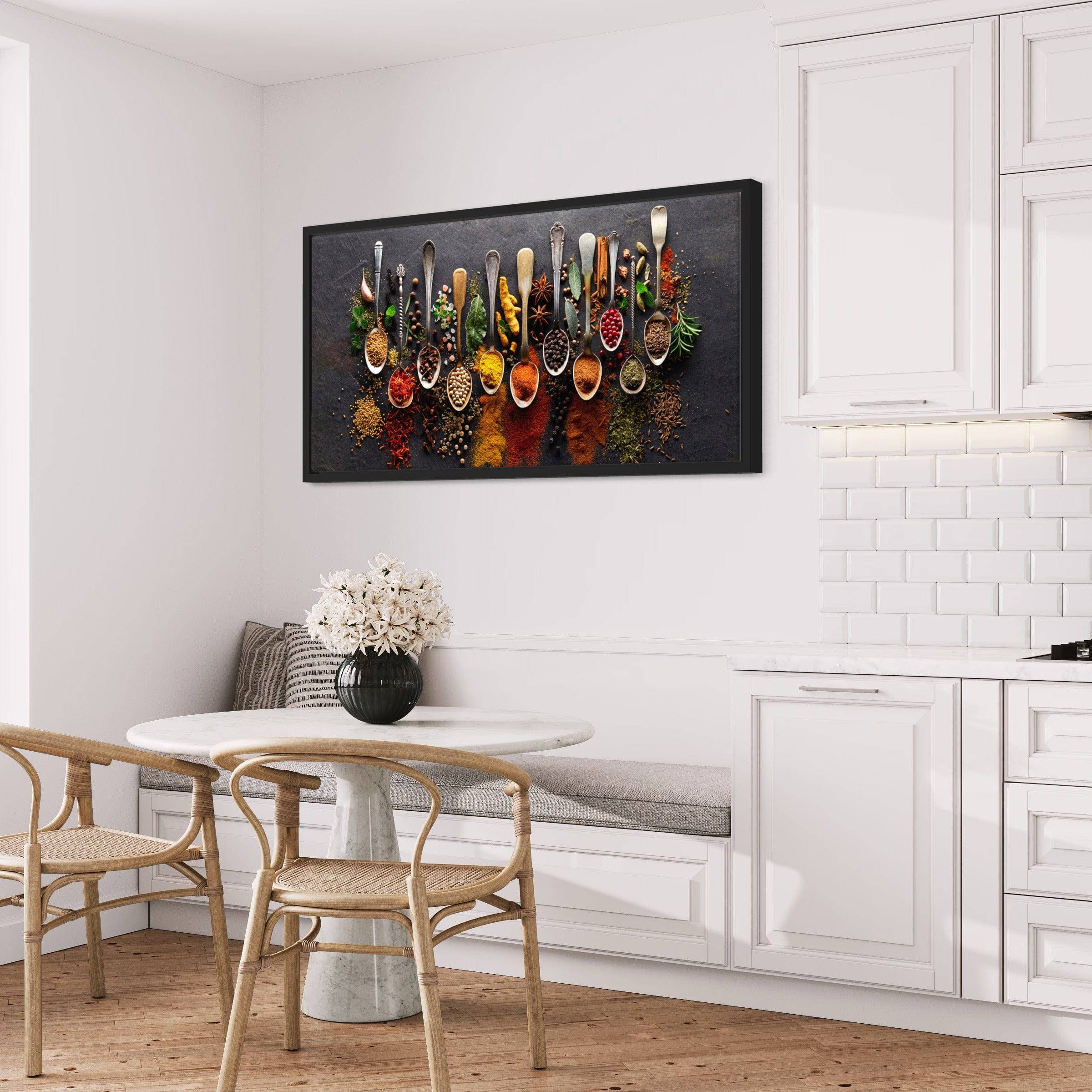 Harmony Of Spices Grey Canvas